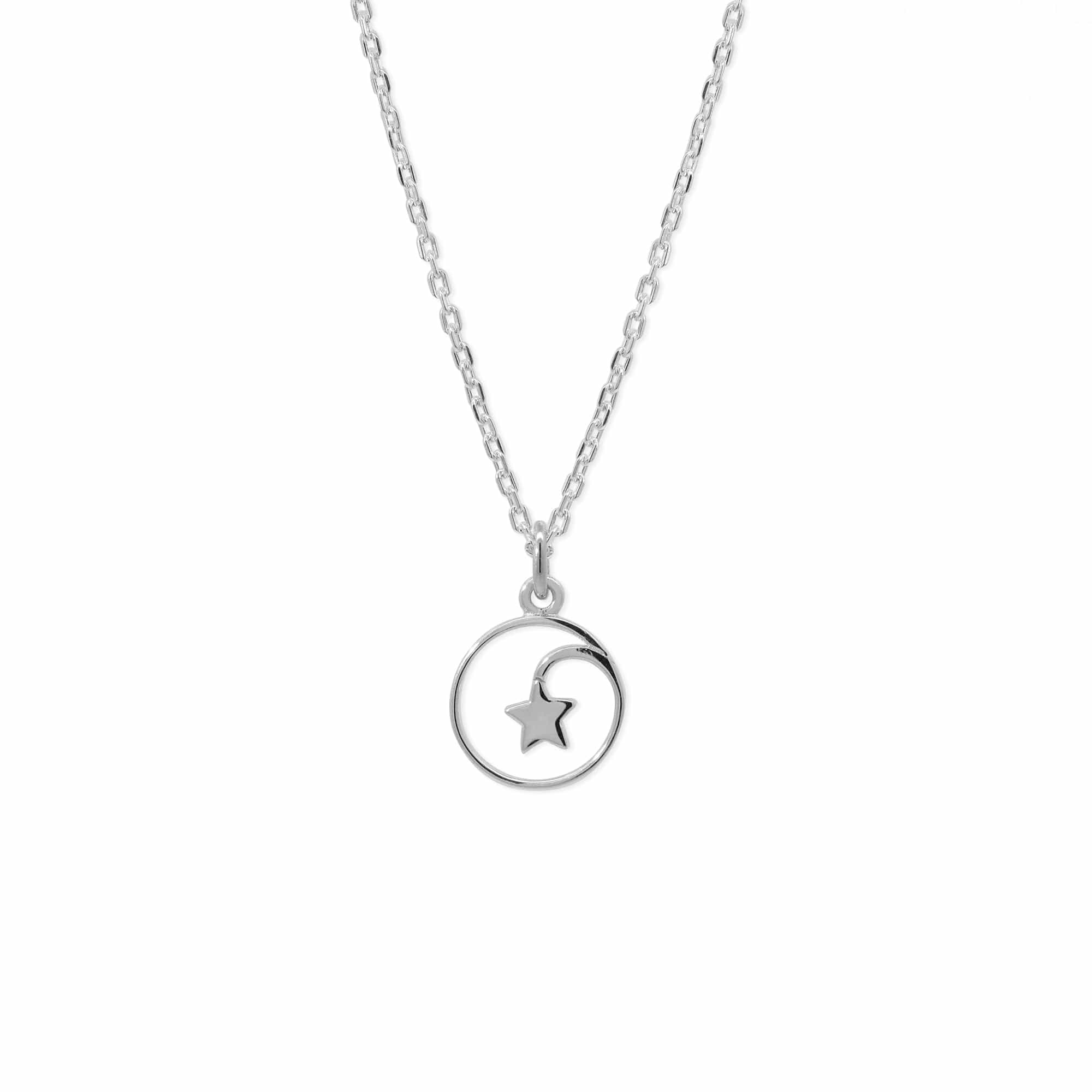 Shooting Star Open Circle Necklace