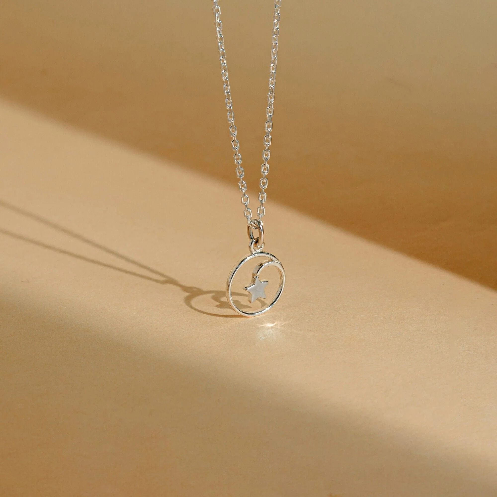 Shooting Star Open Circle Necklace - Image 3