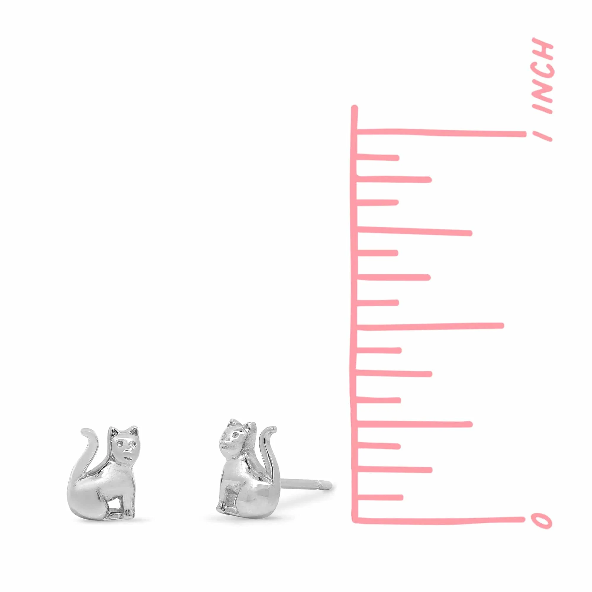 Sitting Cat Studs - Image 4