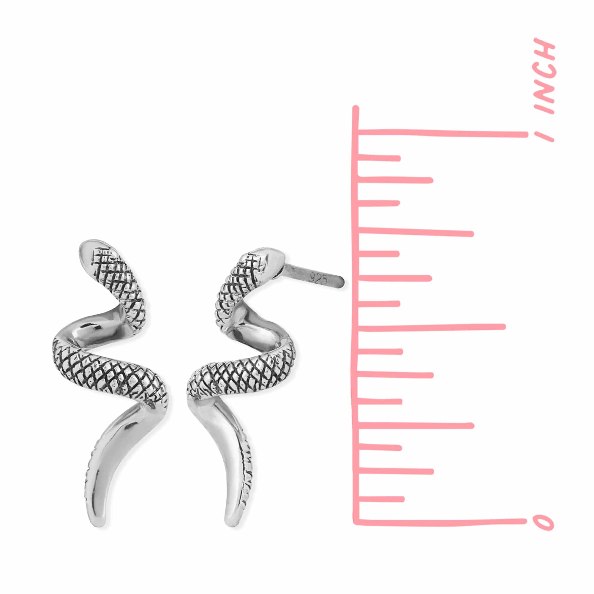Slytherin Snake Stud Earrings - Image 4