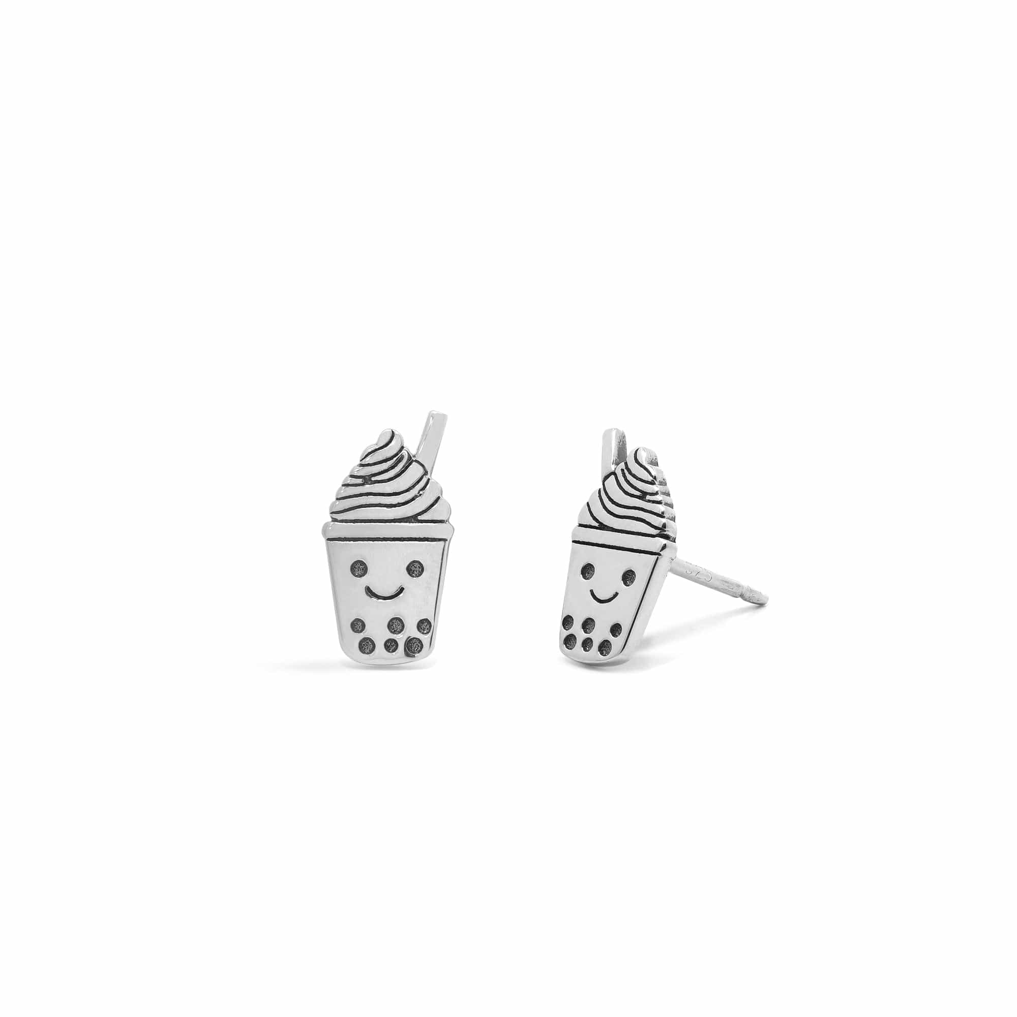 Smiling Boba Tea Studs