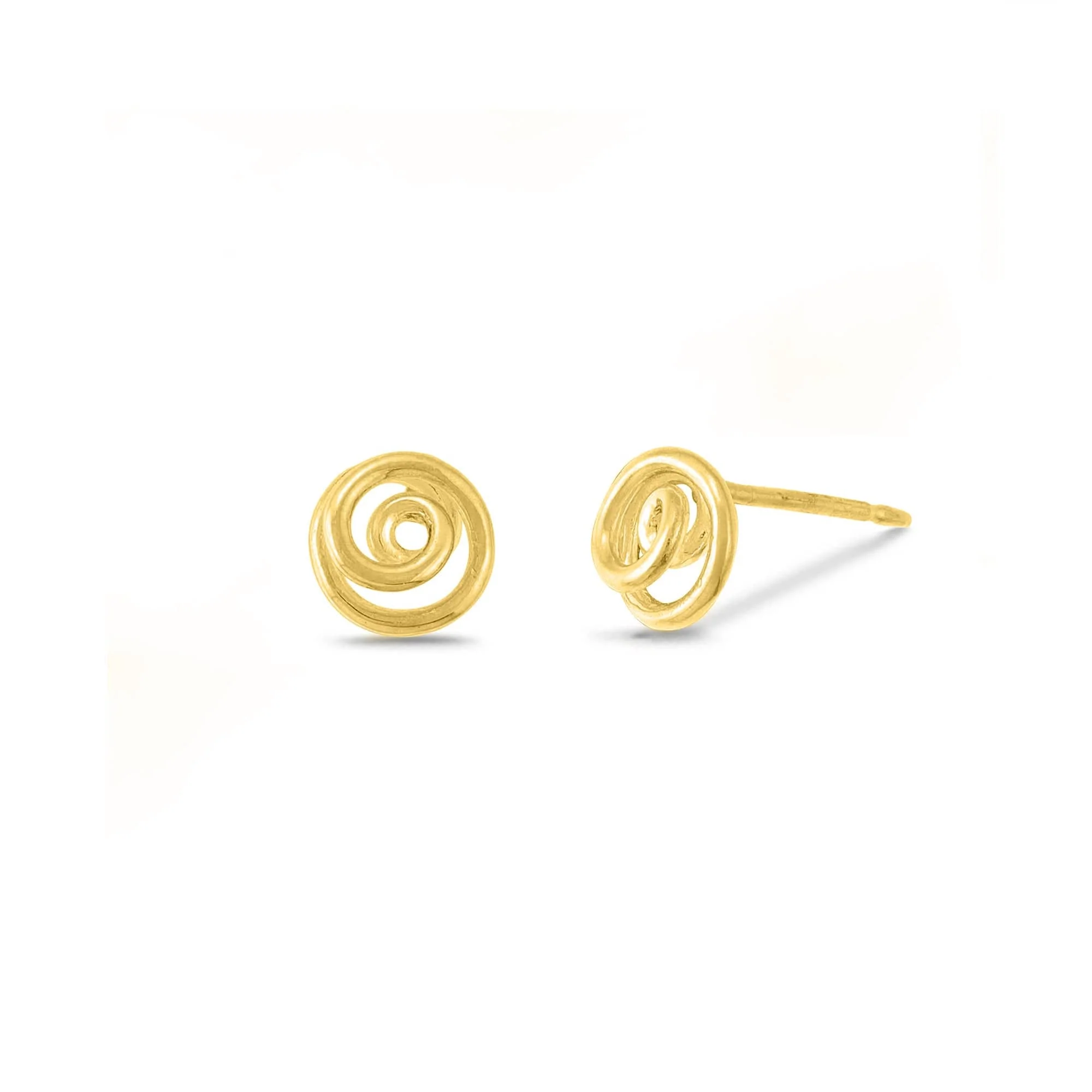 Spiral Stud Earrings - Image 3