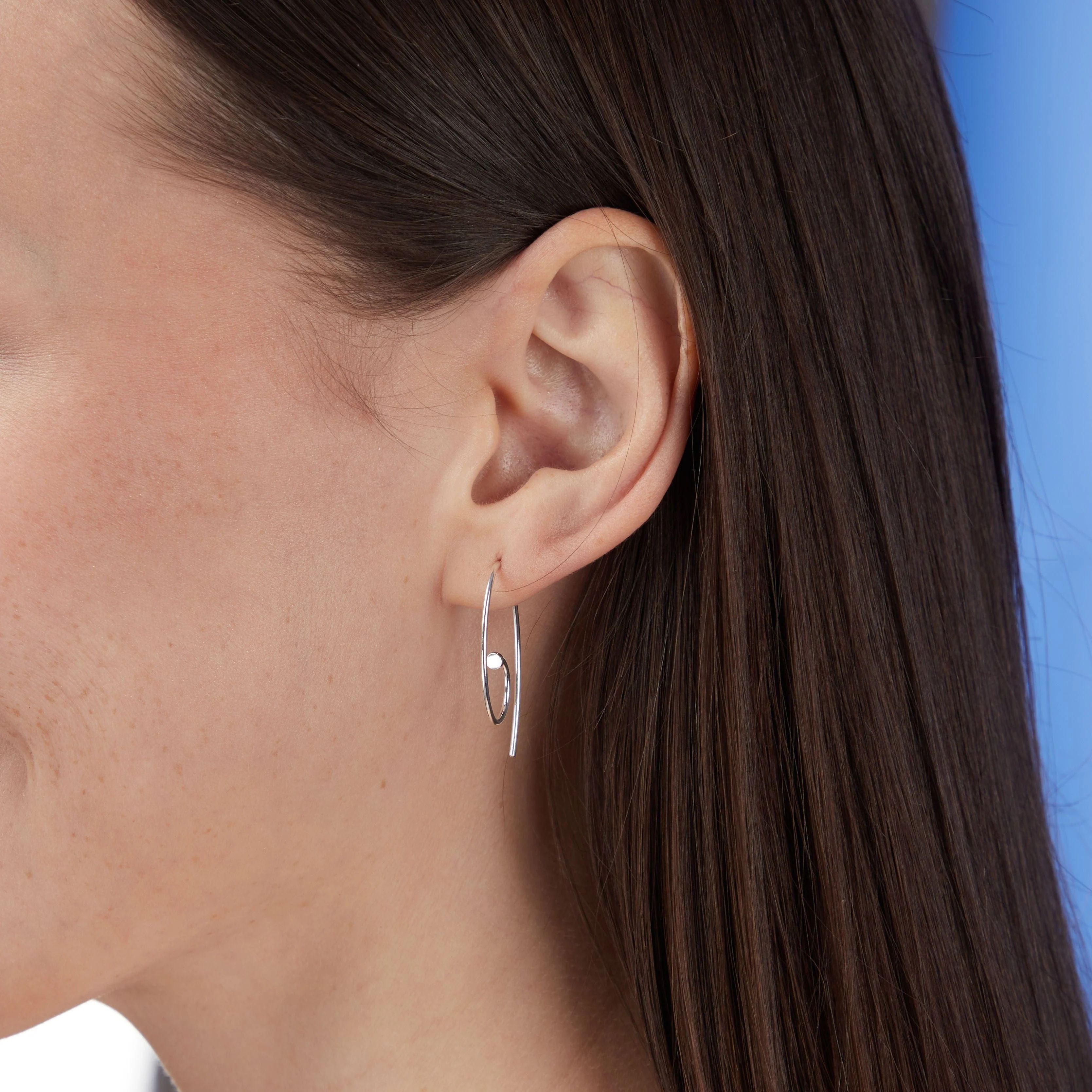 Minimalist Spiral Pull Through Hoops - Image 2