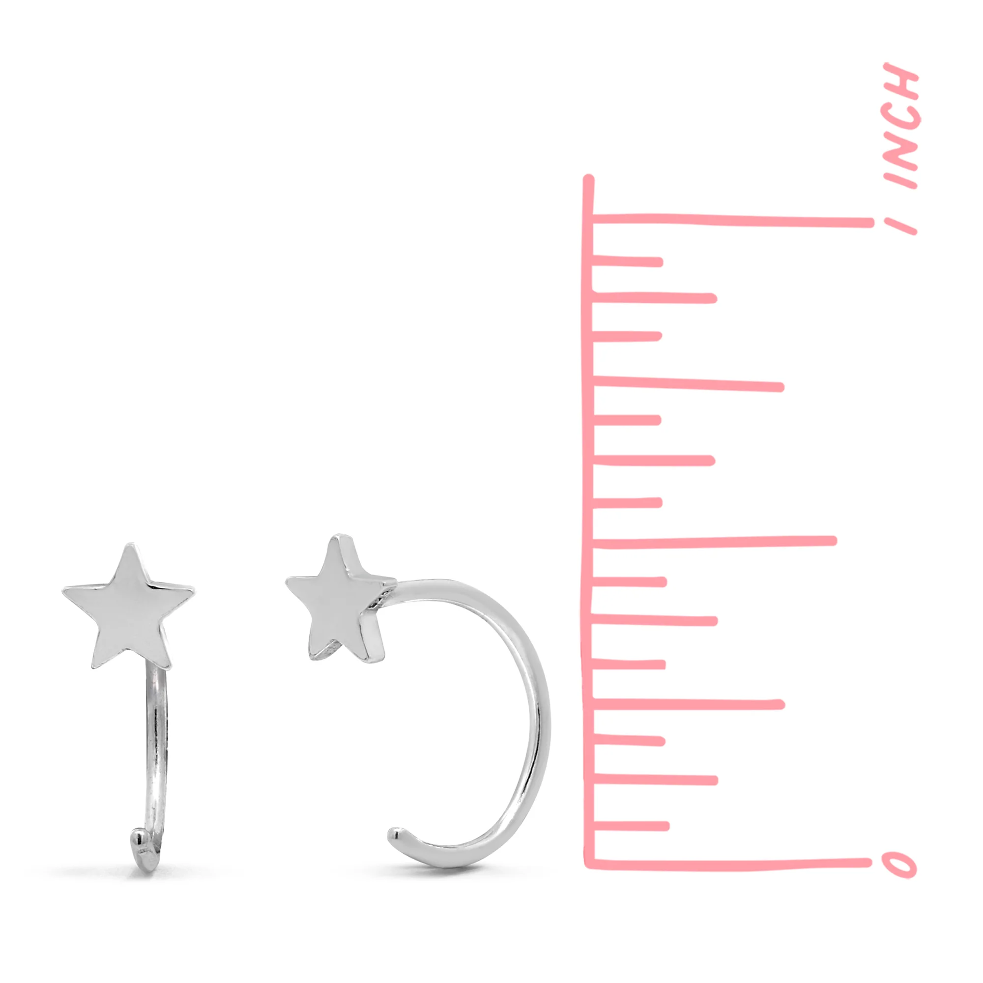 Star Open Hoops - Image 5