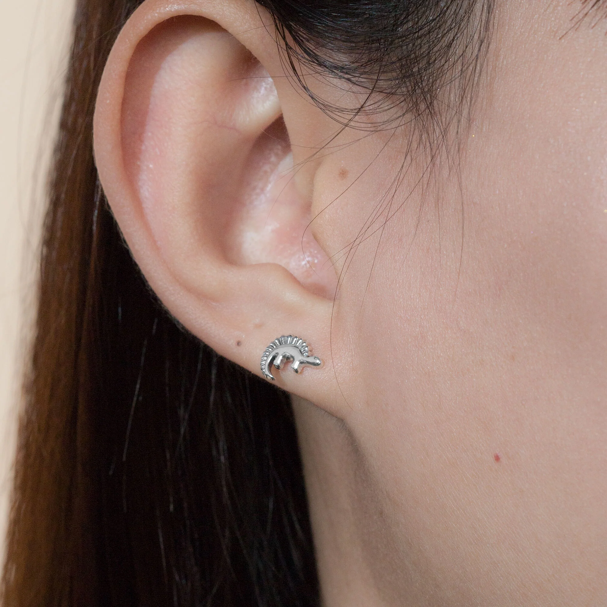 Stegosaurus Stud Earrings - Image 2