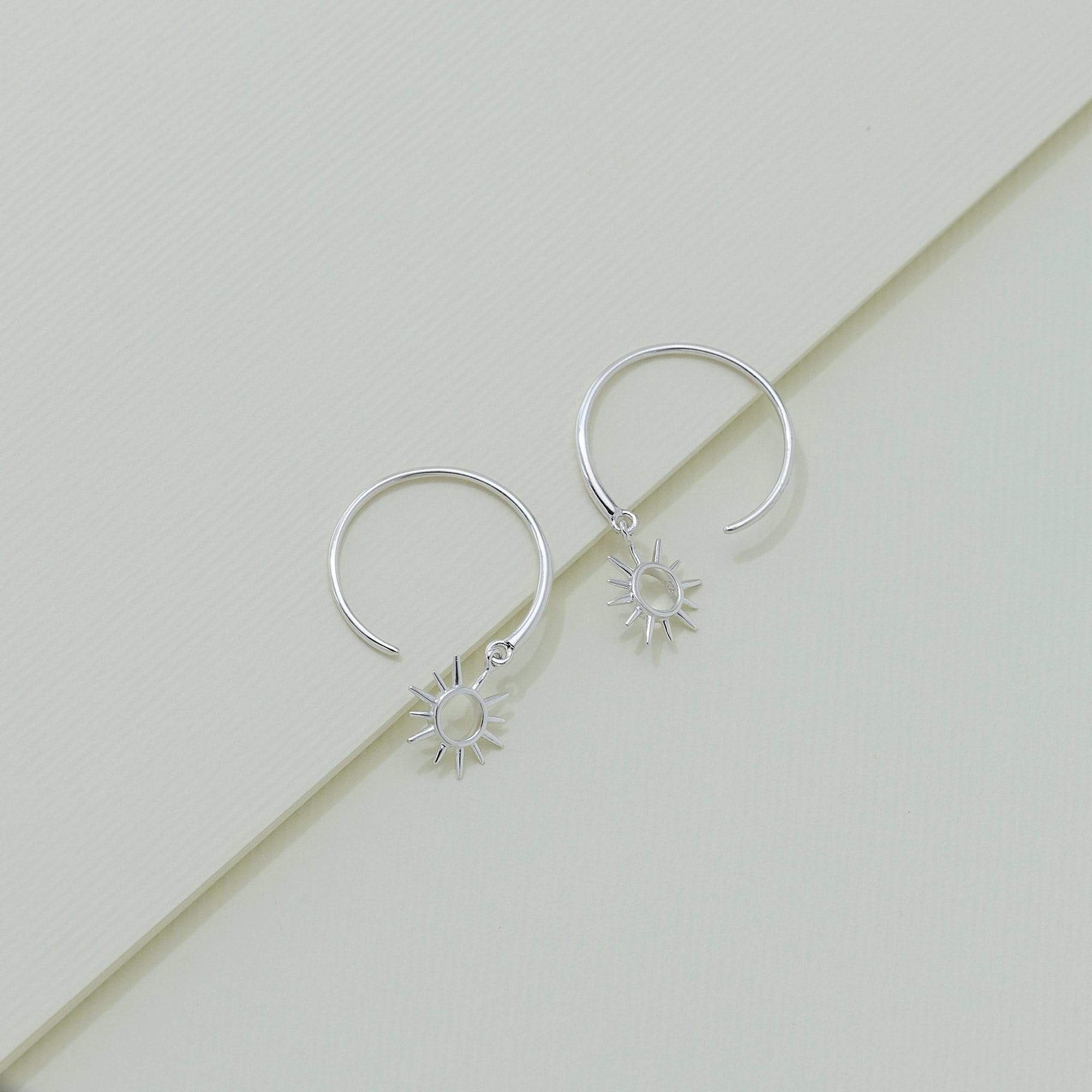 Sunburst Open Circle Pull Through Hoops - Image 3