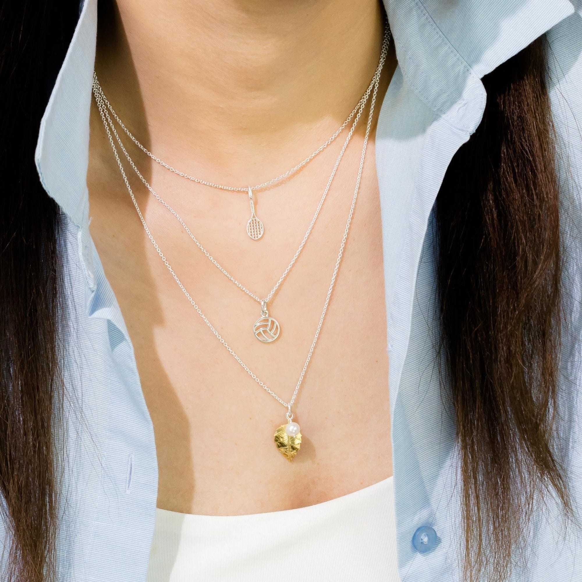 Tennis Racquet Necklace - Image 3