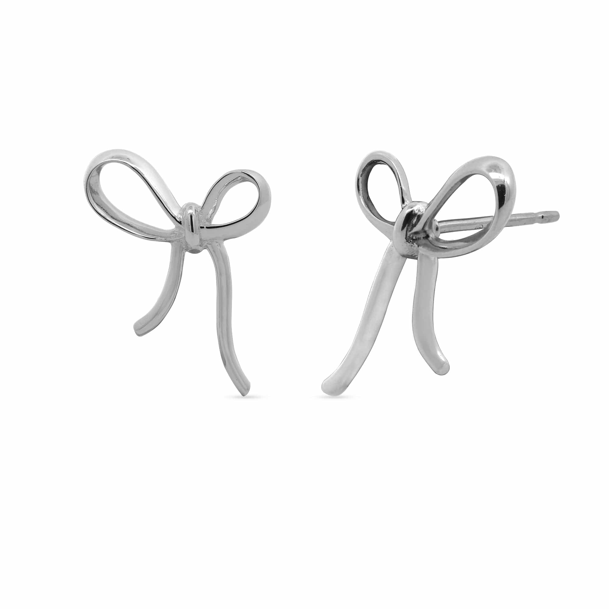 Thin Minimal Ribbon Studs