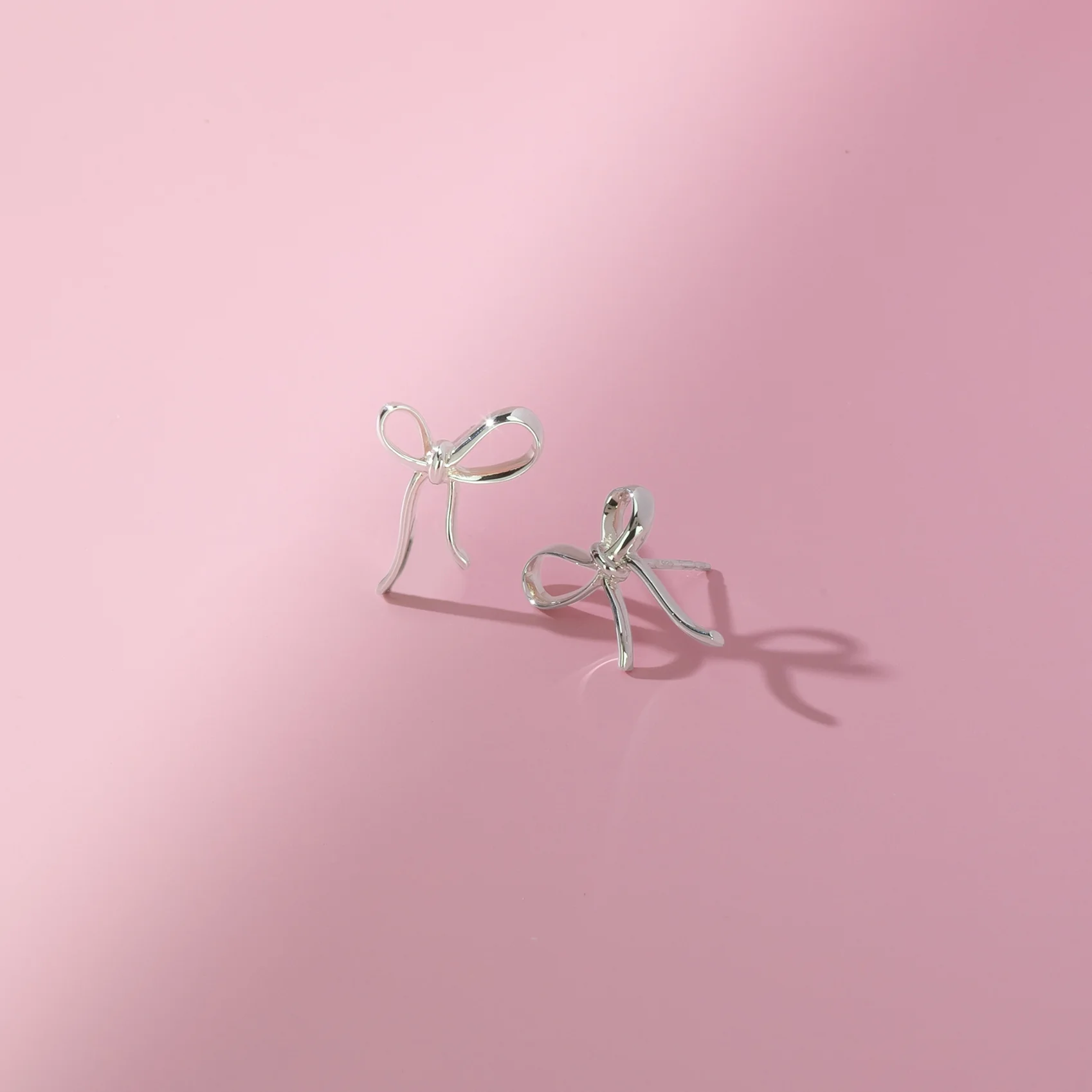 Thin Minimal Ribbon Studs - Image 3