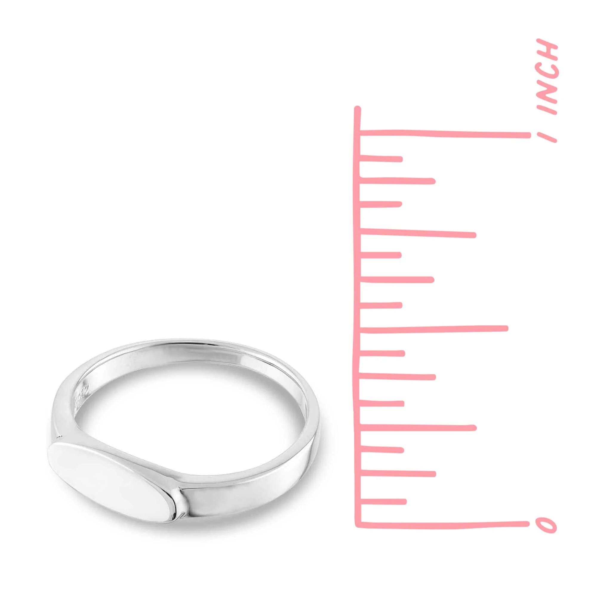 Thin Bar Signet Ring - Image 3