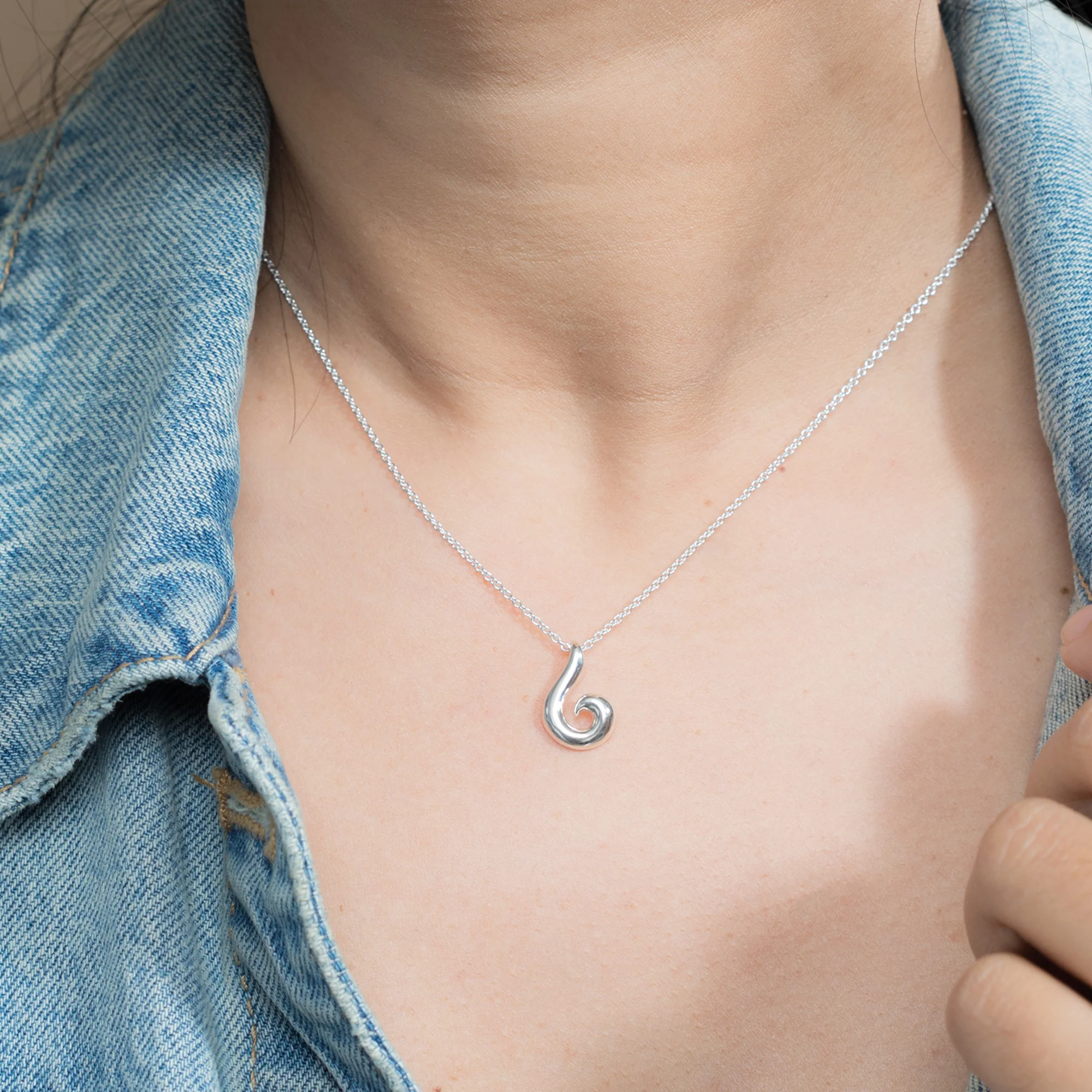 Tidal Spiral Necklace - Image 2