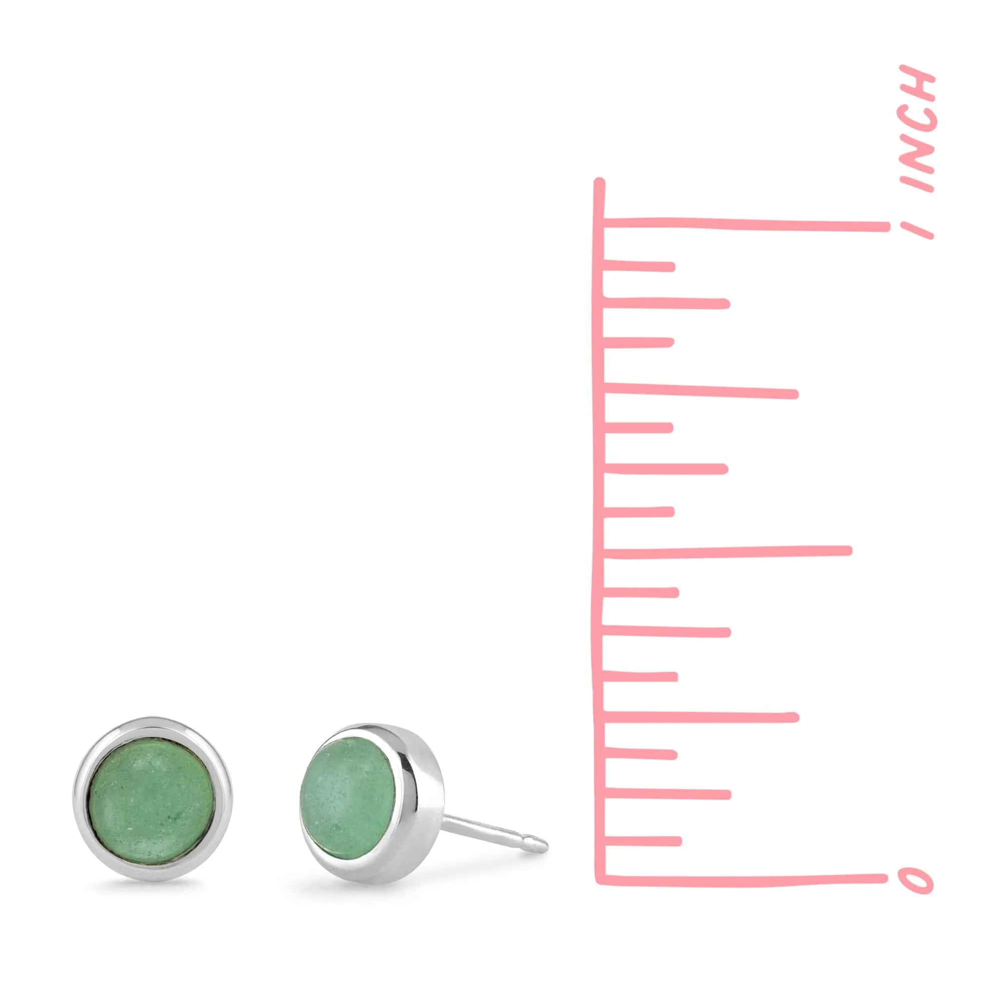 Treasured Bezel Stud Earrings - Image 11