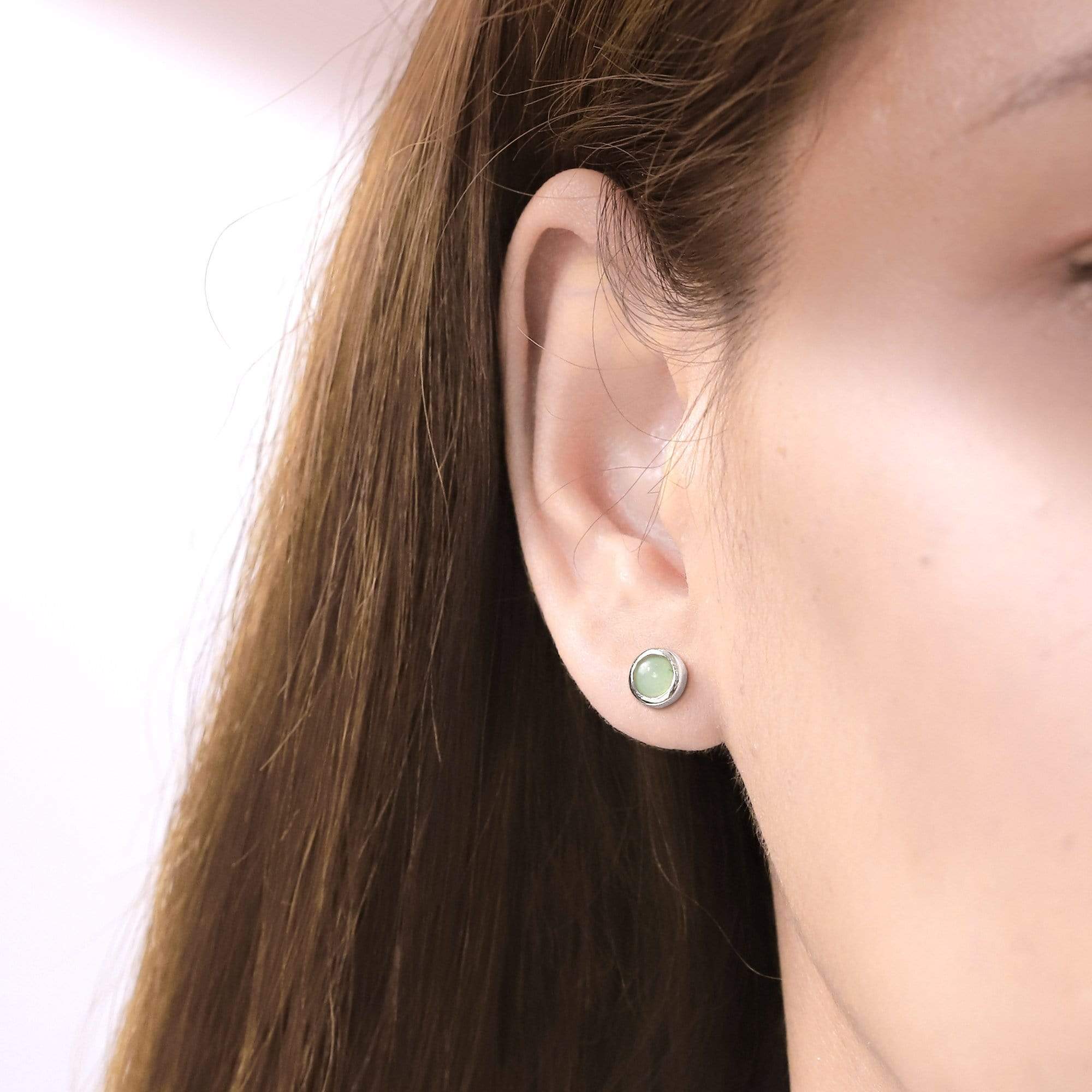 Treasured Bezel Stud Earrings - Image 2