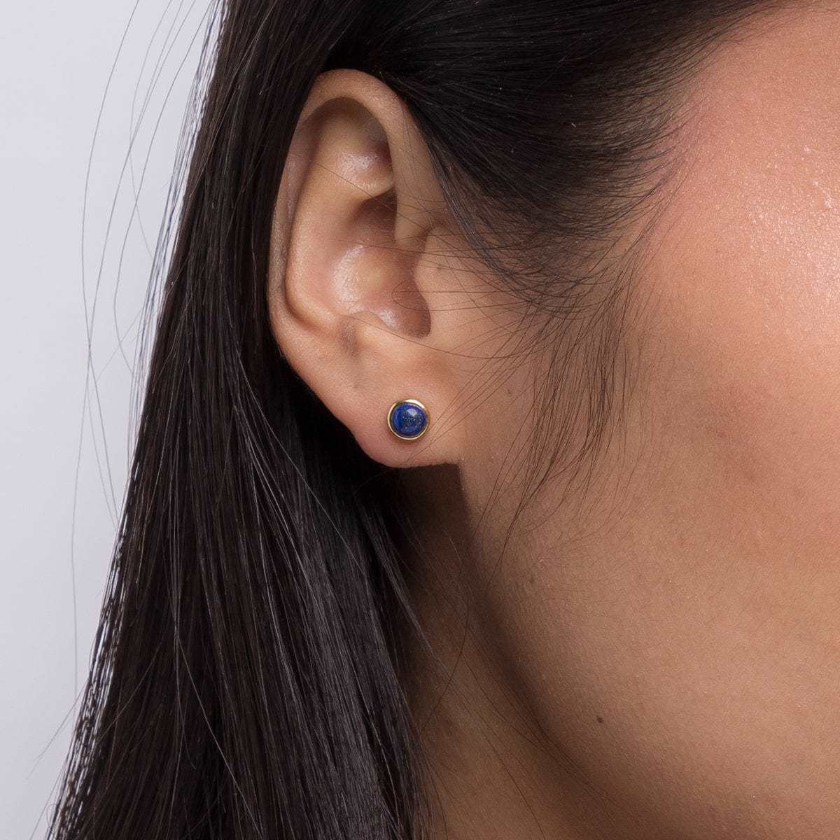 Treasured Bezel Stud Earrings - Image 8