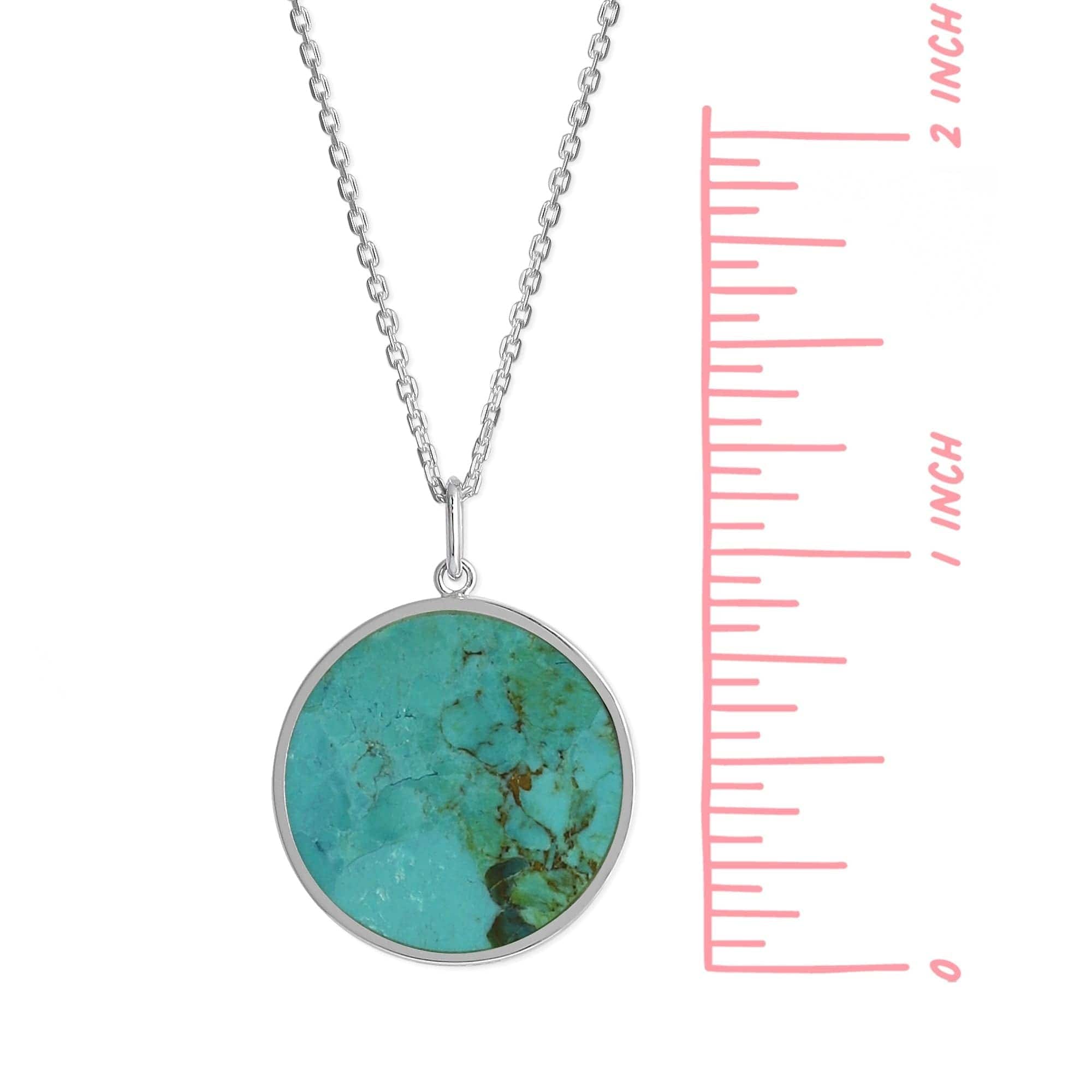 Alina Circle Bezel Pendant Necklace with Stone - Image 7