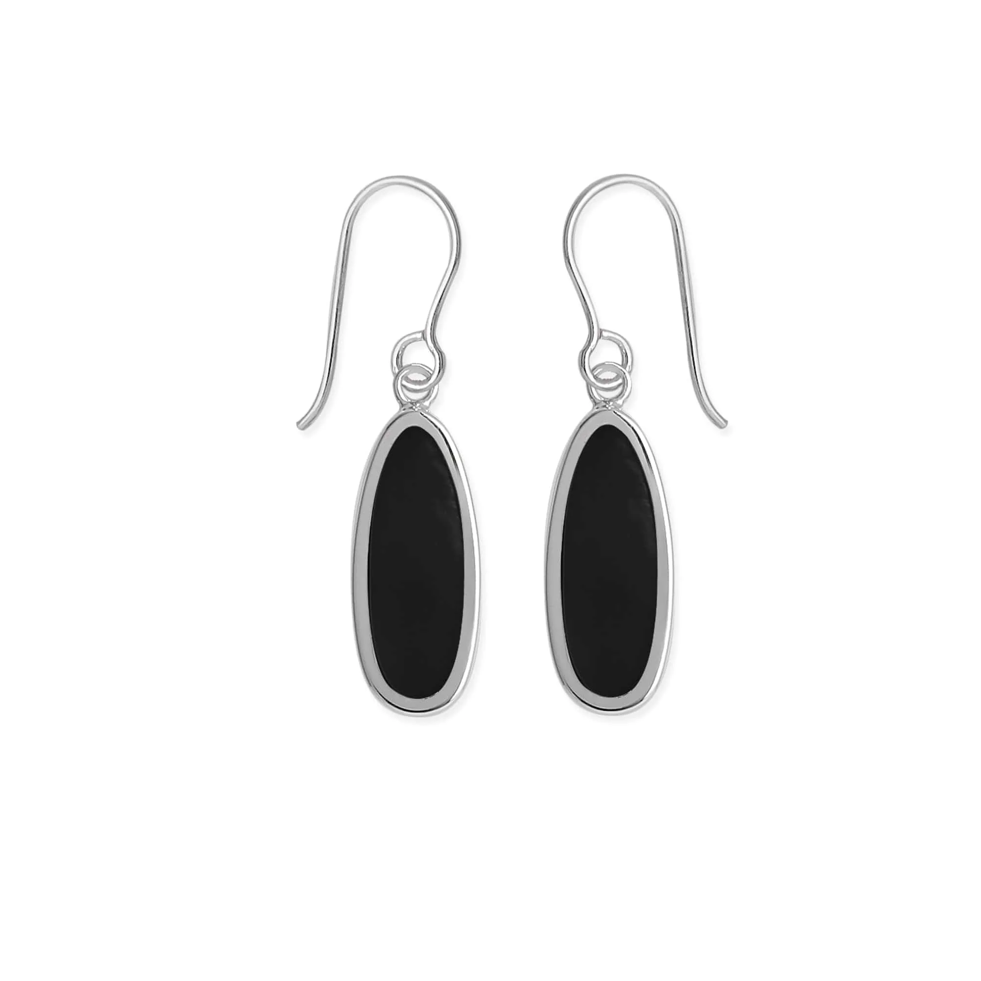 Alina Teardrop Bezel Earrings with Stone - Image 3