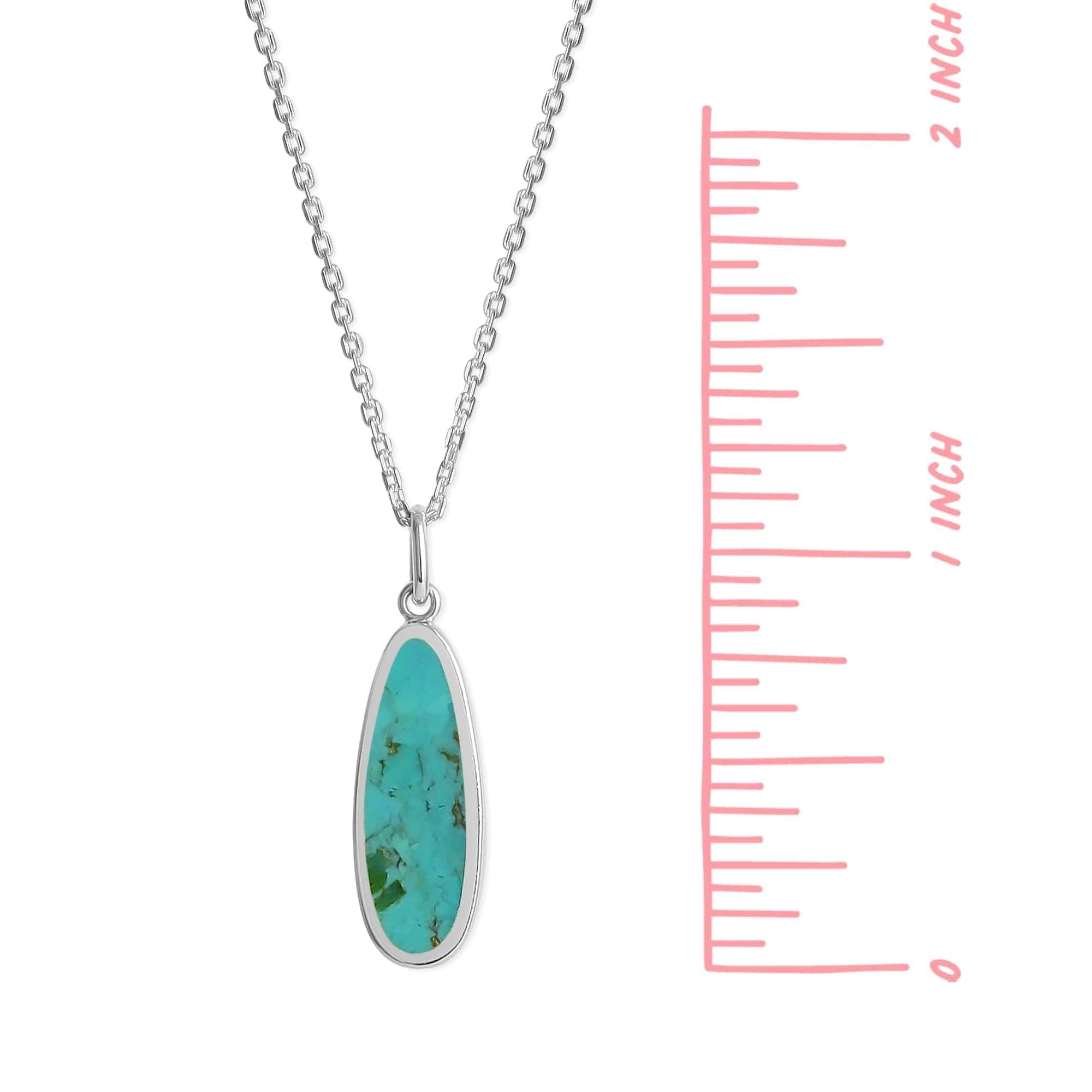 Alina Drop Bezel Necklace with Stone - Image 6