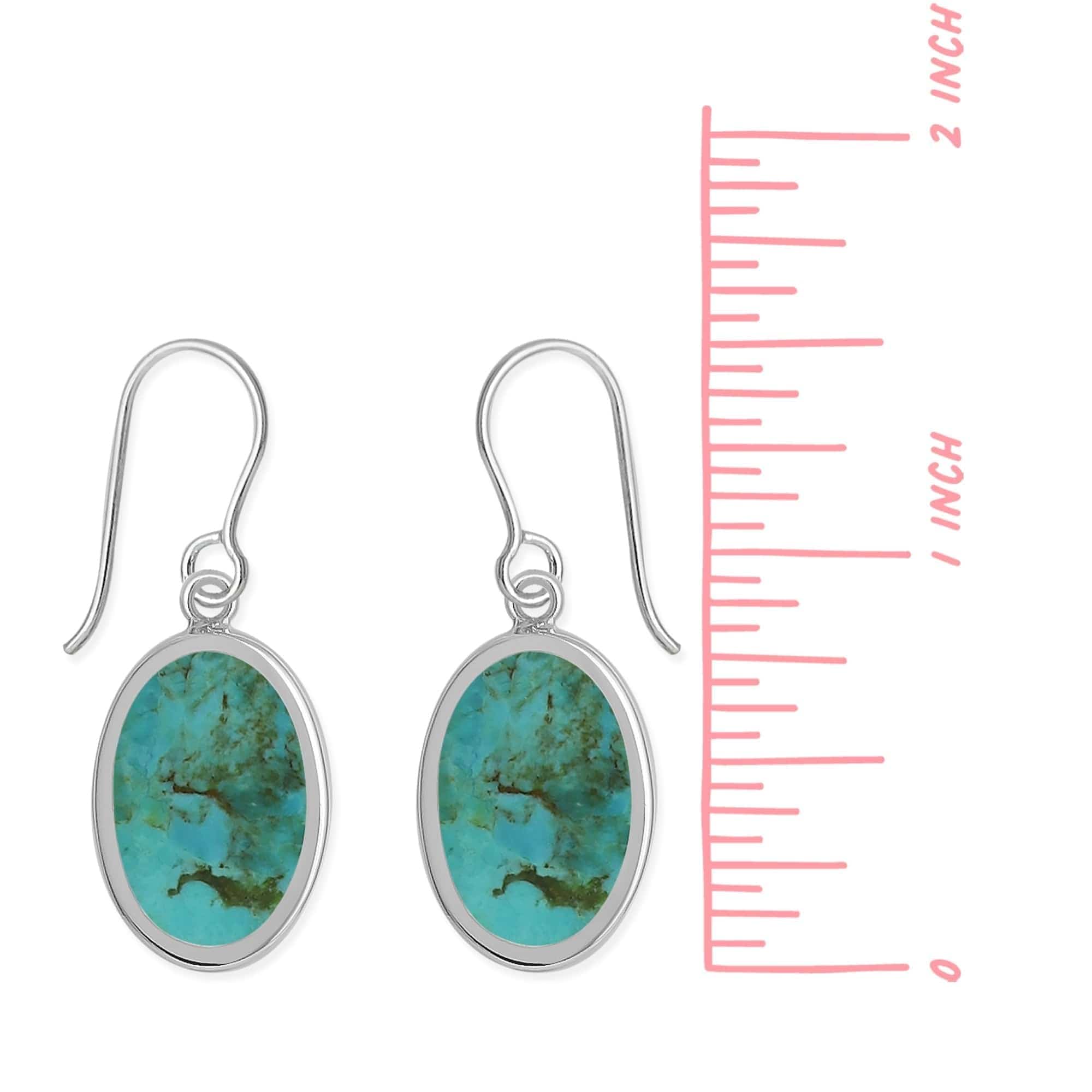 Alina Oval Bezel Earrings with Stone - Image 7
