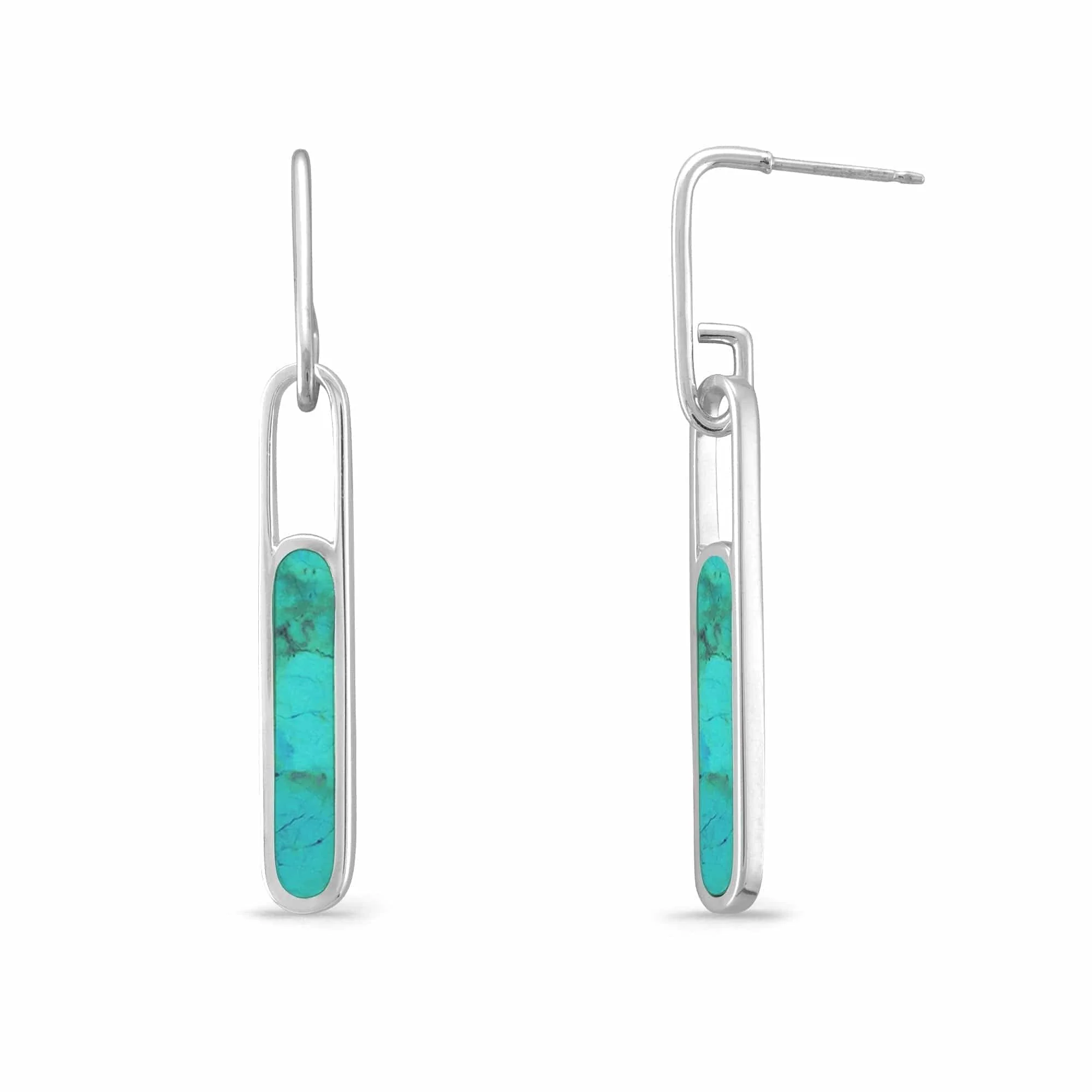 Alina Bezel Earrings with Stone