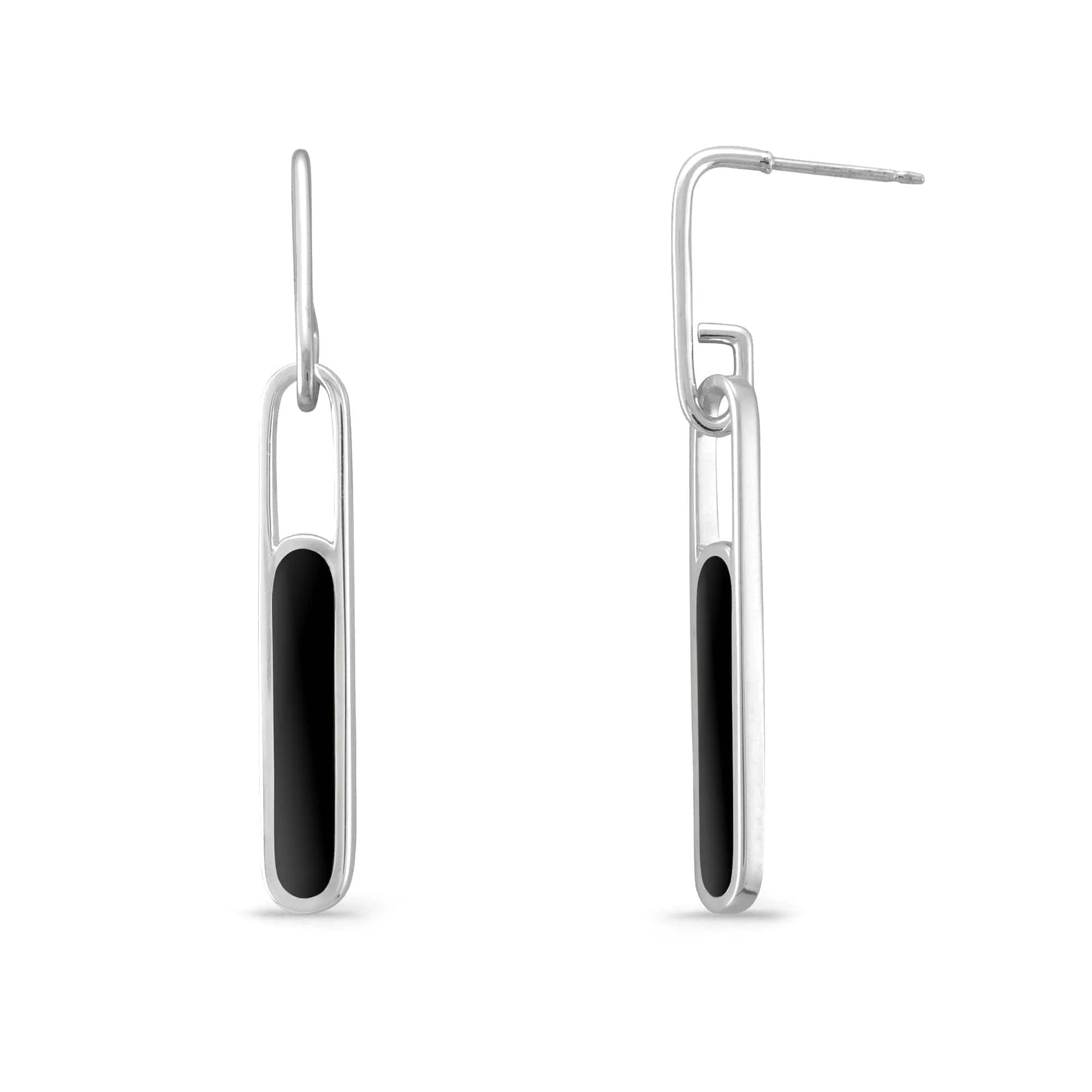 Alina Bezel Earrings with Stone - Image 3