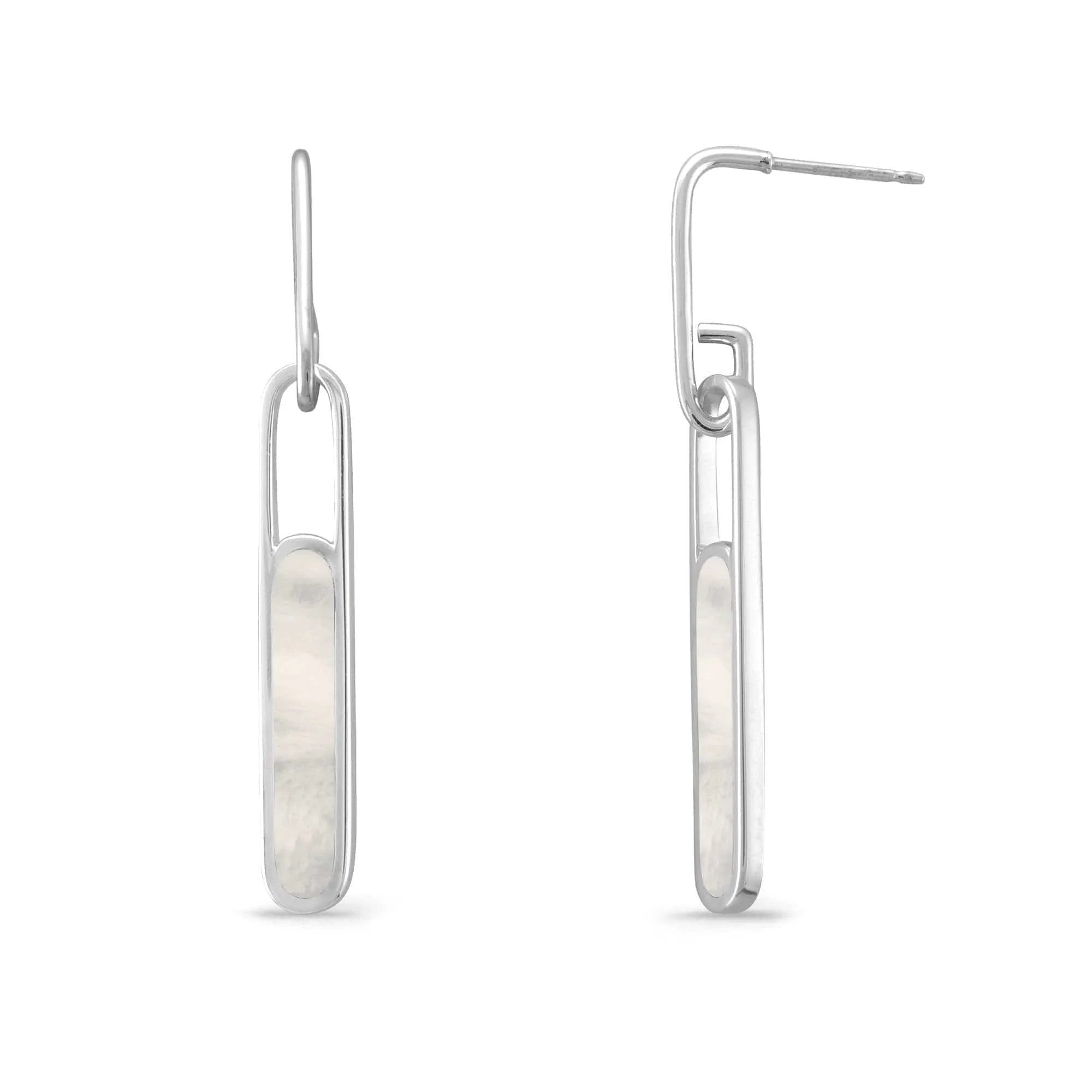 Alina Bezel Earrings with Stone - Image 5
