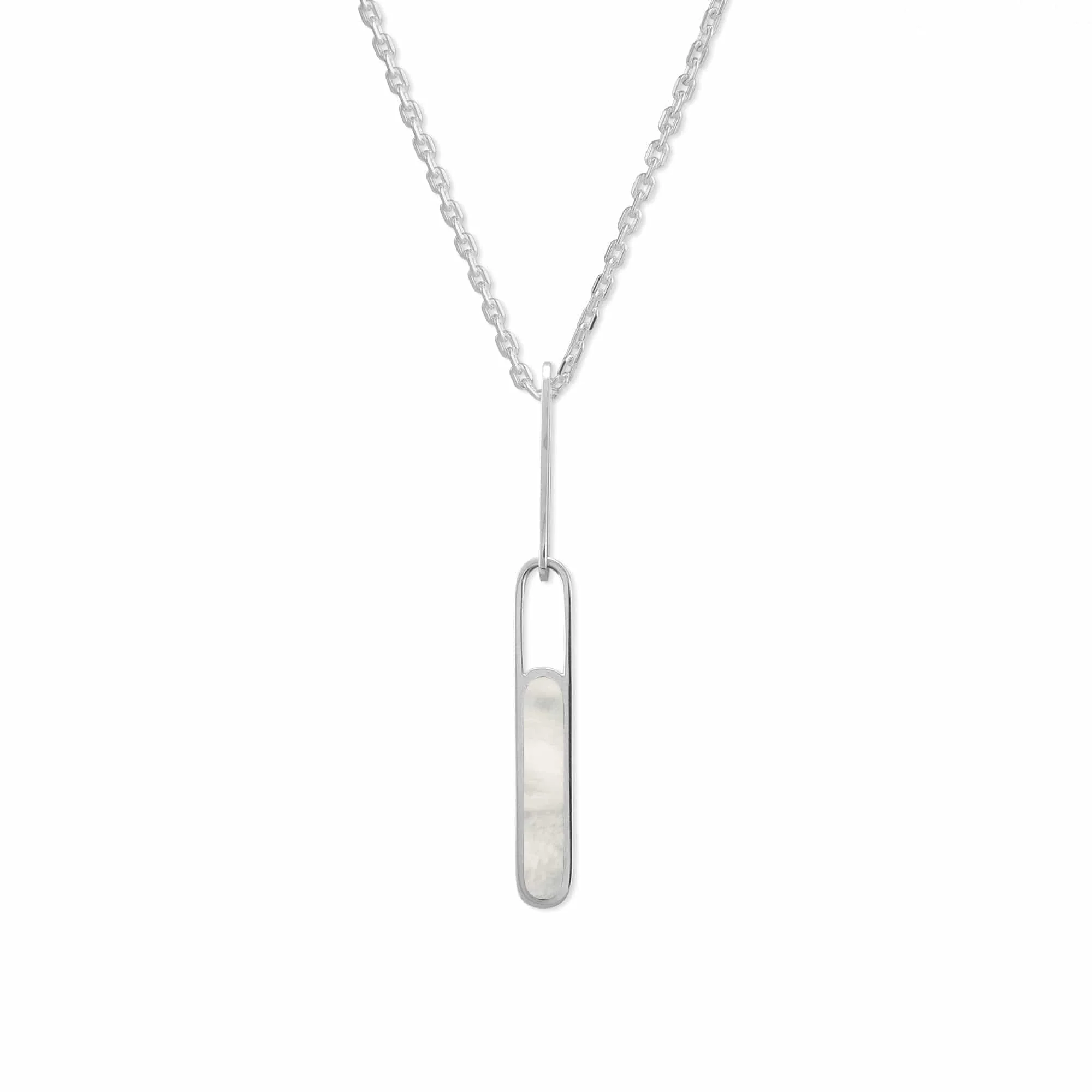 Alina Bezel Pendant Necklace with Stone - Image 4