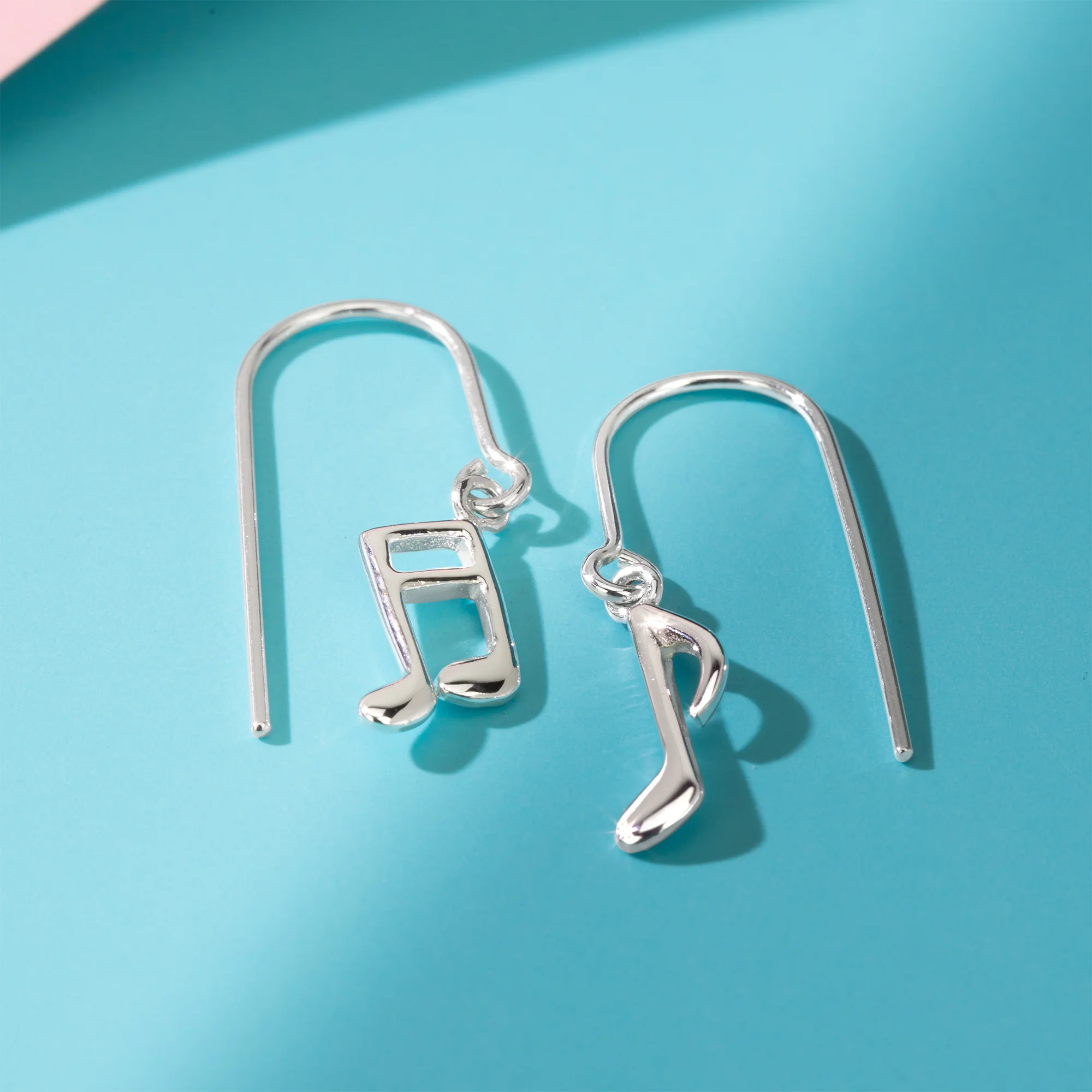Treble Clef and Eighth Note Music Dangle Earrings - Image 5