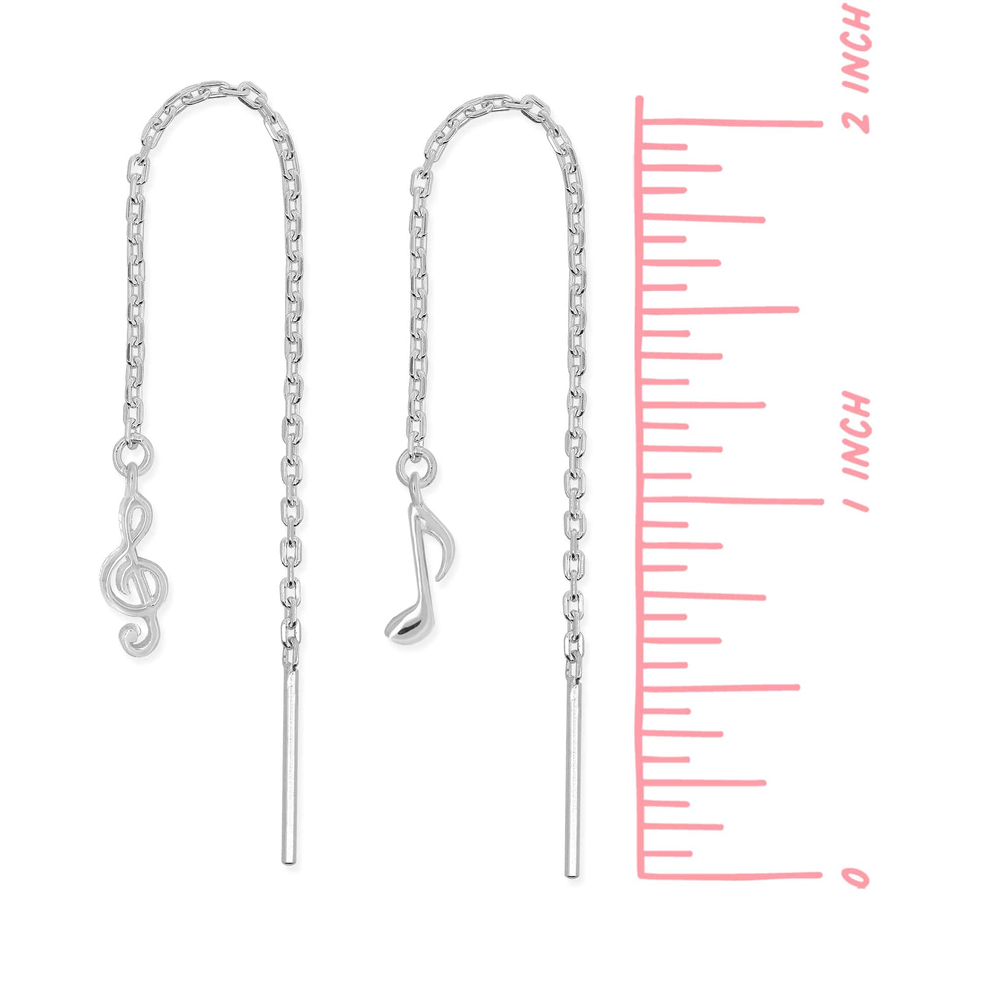 Treble Clef and Eighth Note Music Long Chain Threaders - Image 5