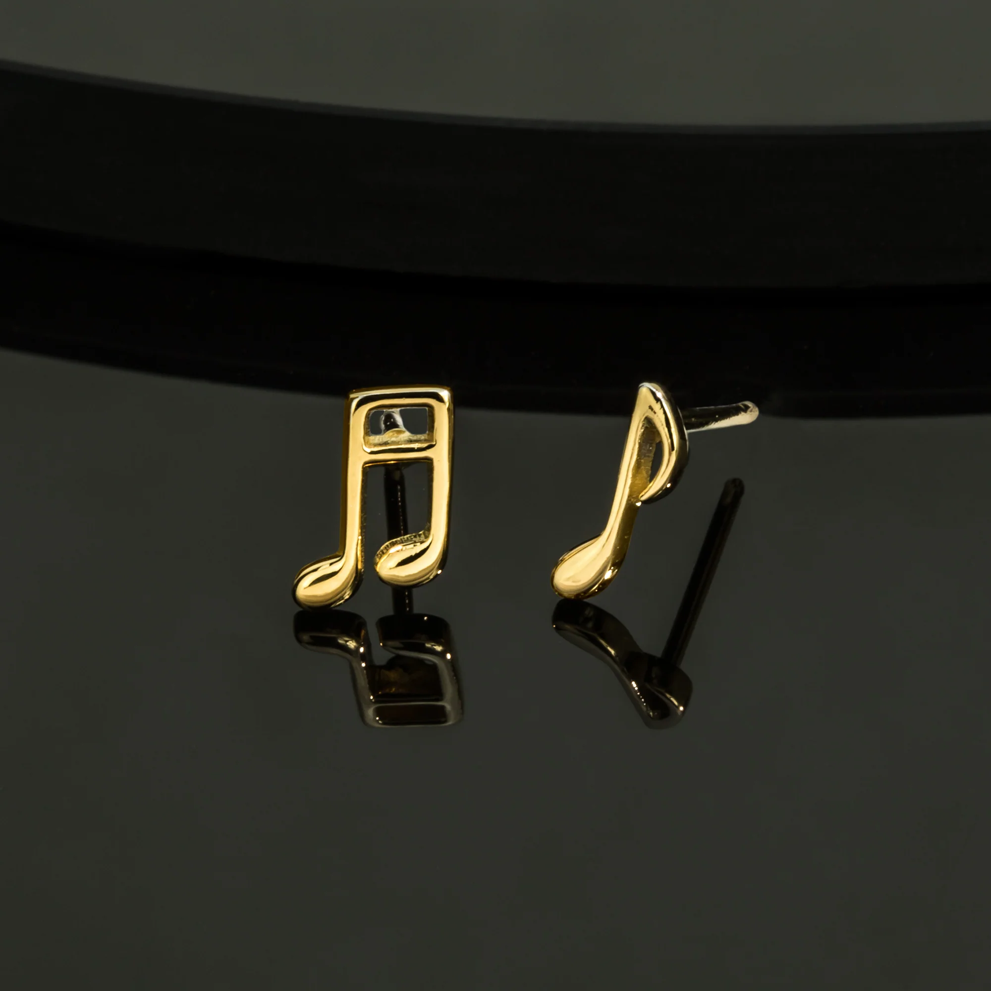 Treble Clef and Eighth Note Music Studs - Image 8