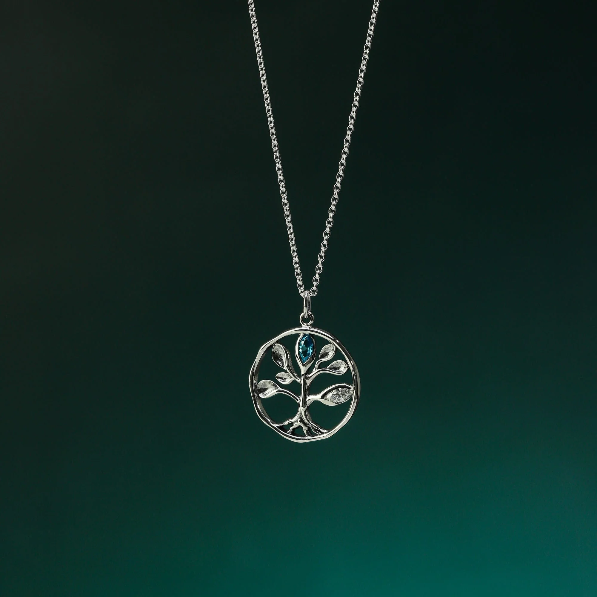 Tree of Life Necklace with Stone - Image 3