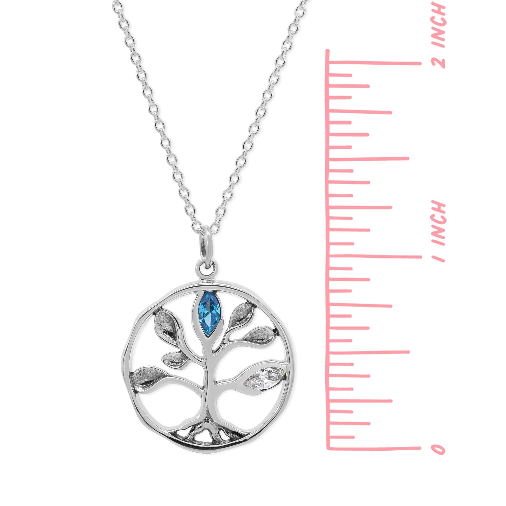 Tree of Life Necklace with Stone - Image 4