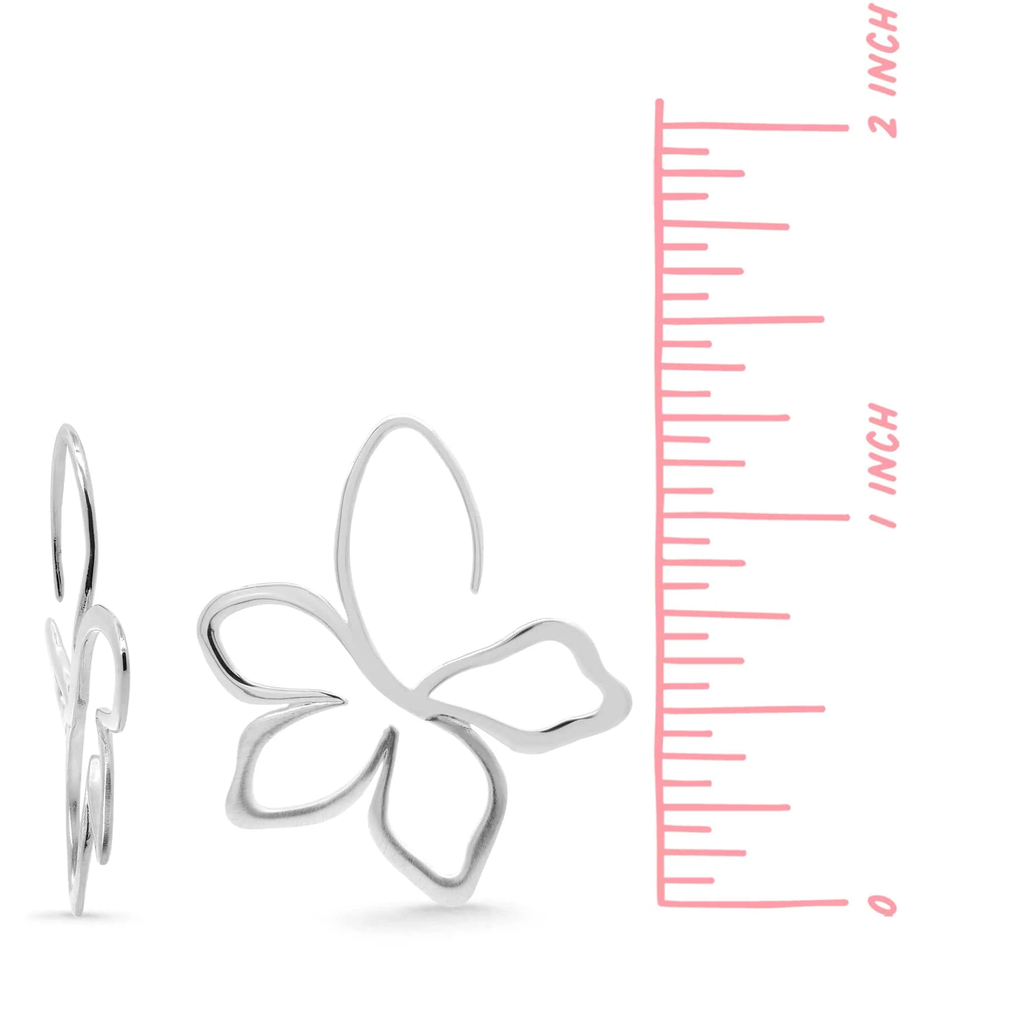 Tyla Jasmine Flower Petal Earrings - Image 4