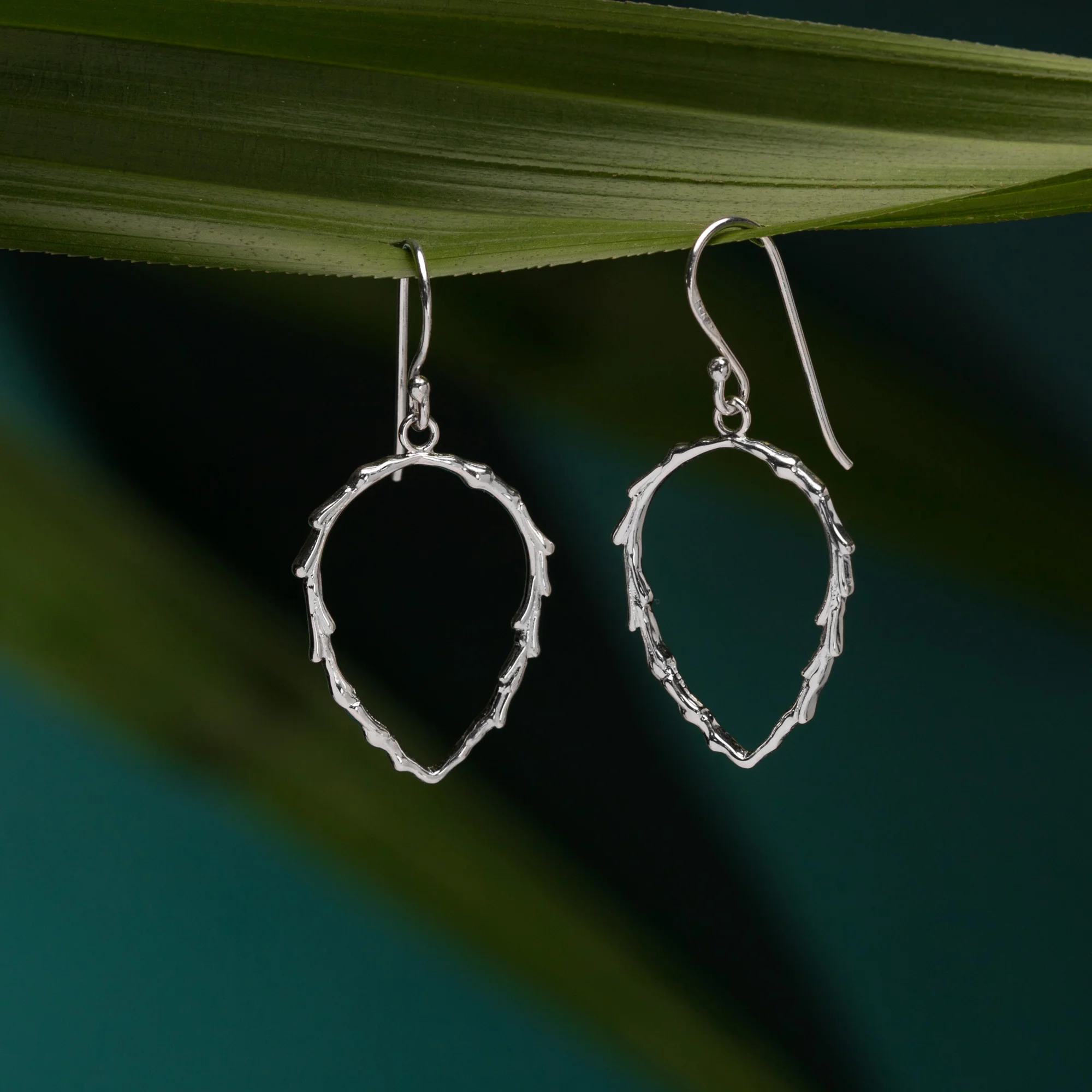 Vine Teardrop Dangle Earrings - Image 3