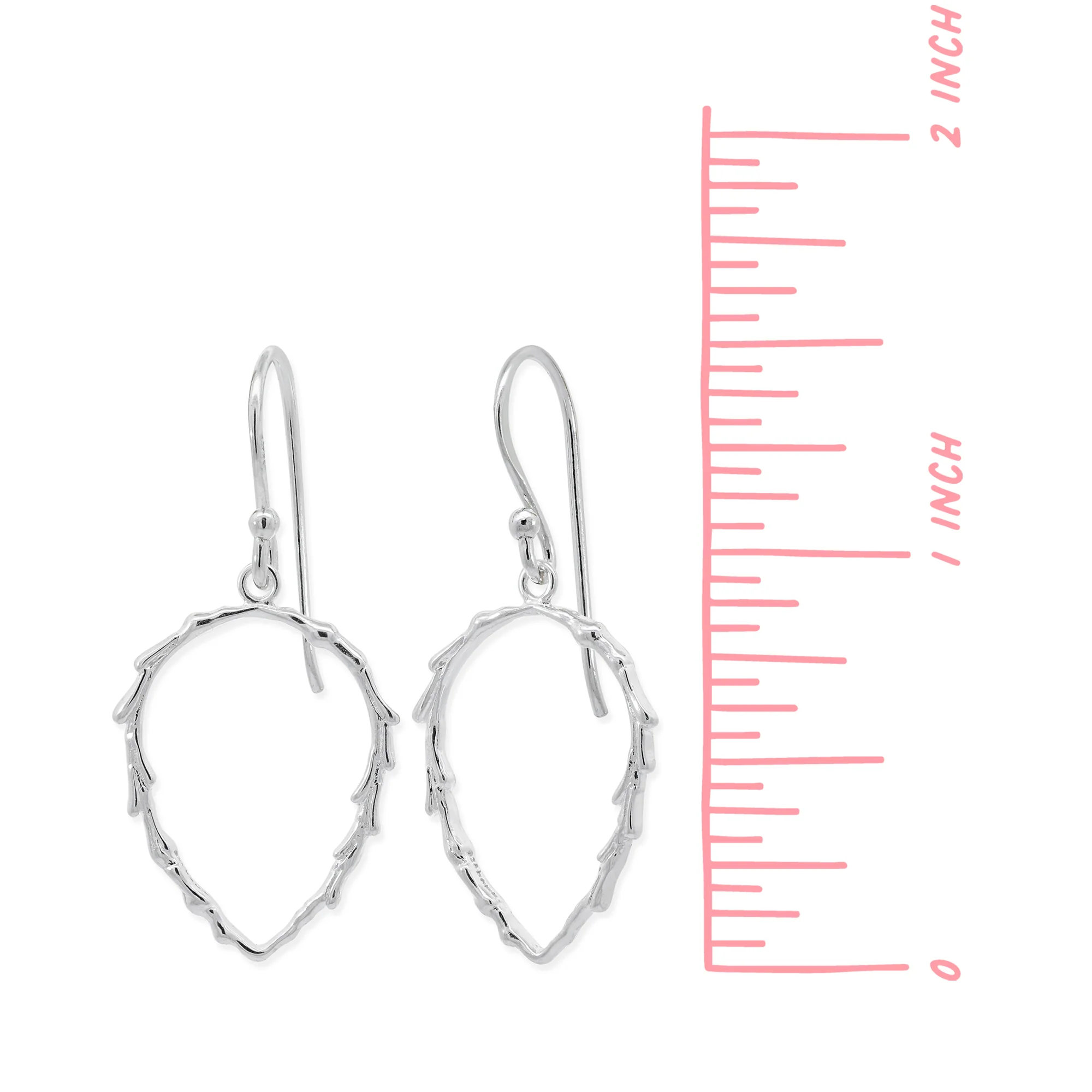 Vine Teardrop Dangle Earrings - Image 4