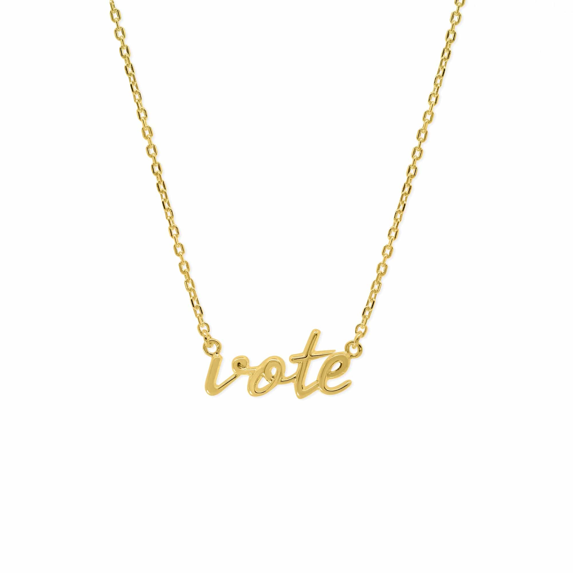 Vote Scripted Font Necklace - Image 5