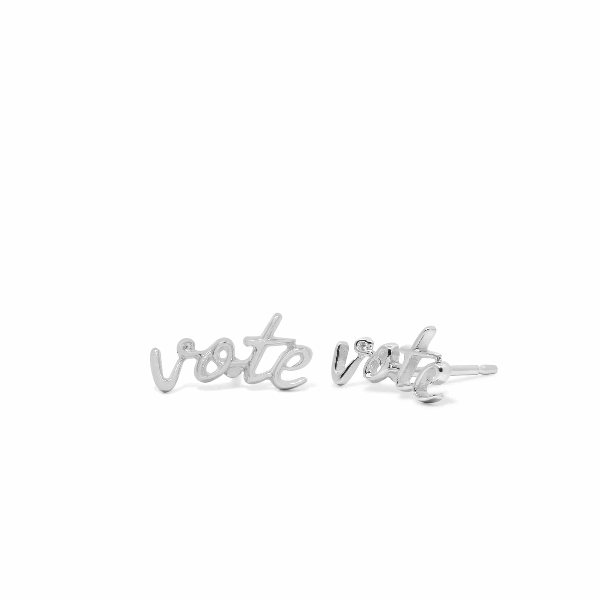 Vote Scripted Font Studs