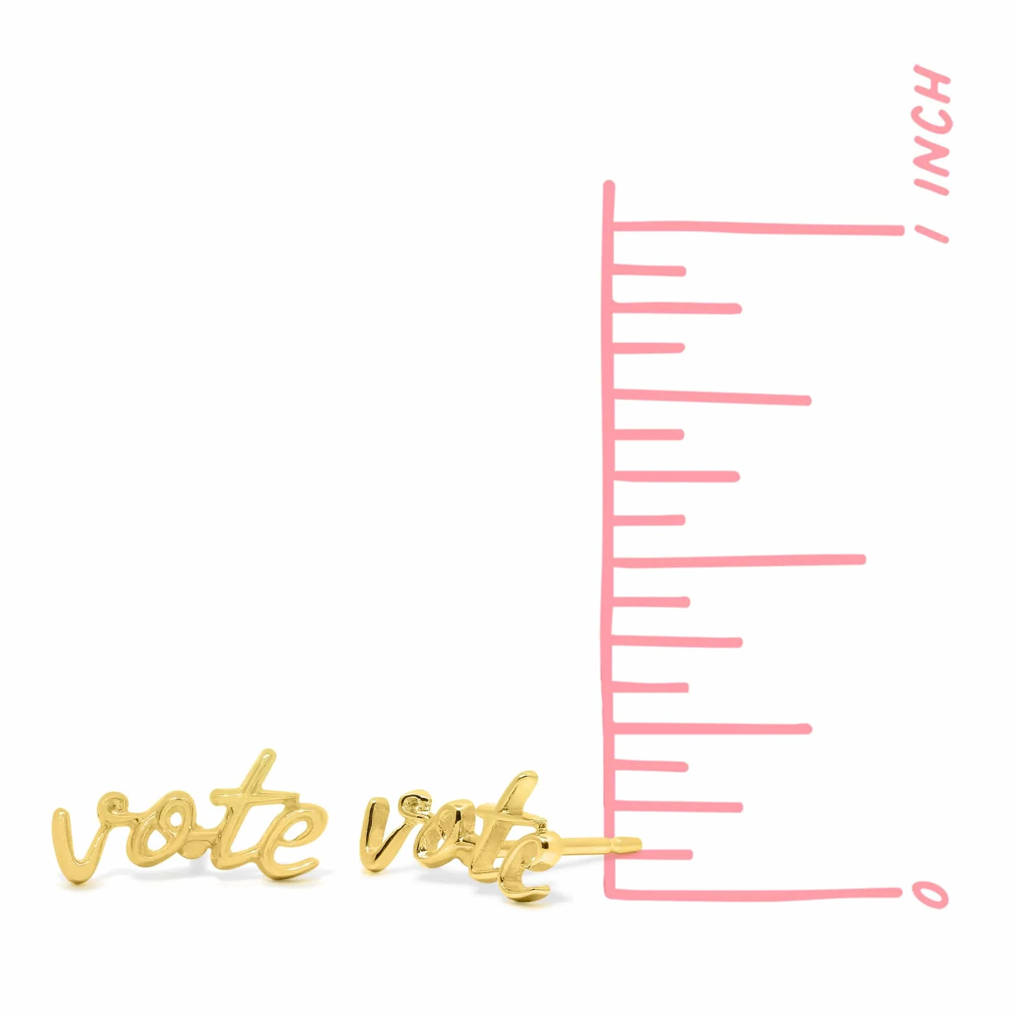 Vote Scripted Font Studs - Image 11
