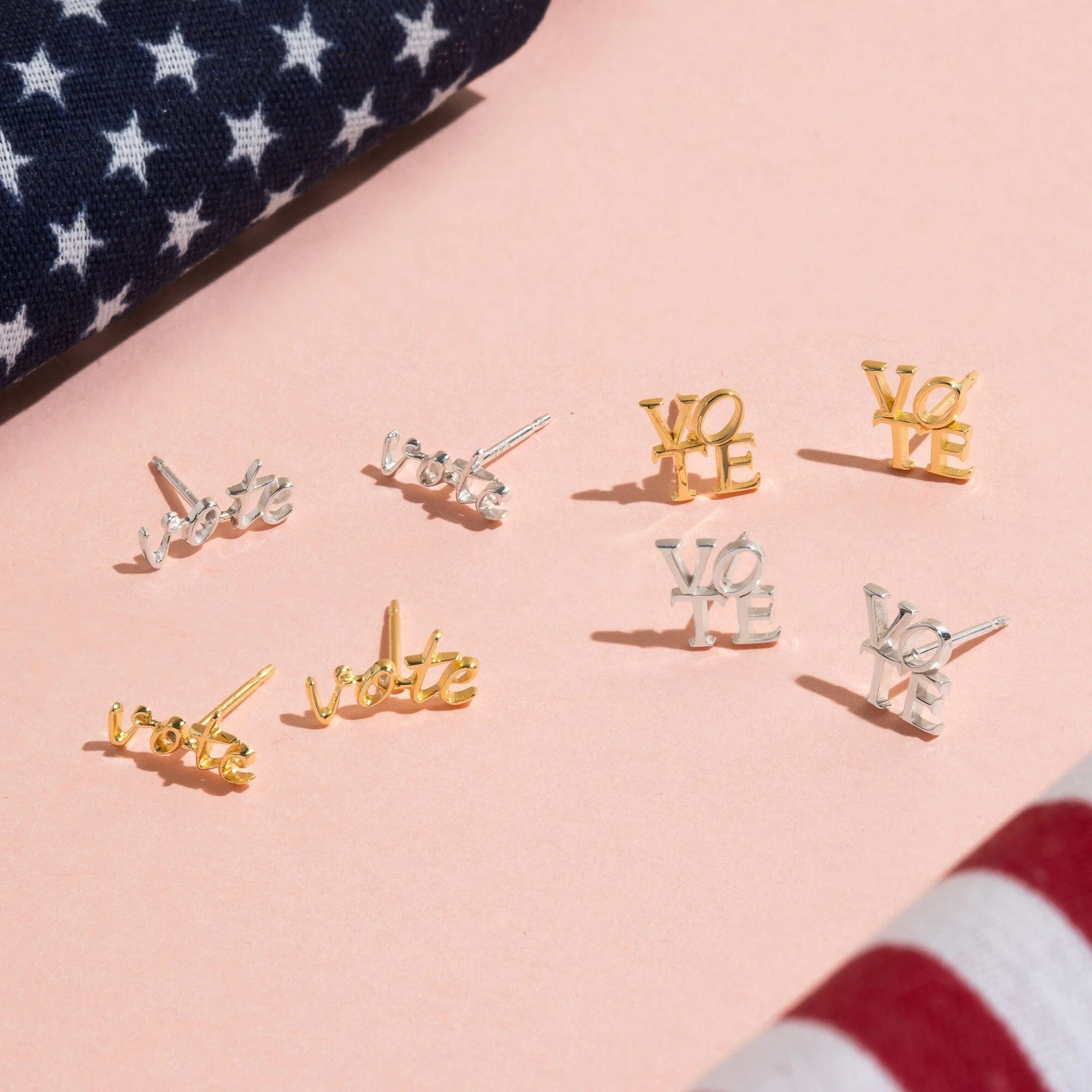 Vote Scripted Font Studs - Image 9