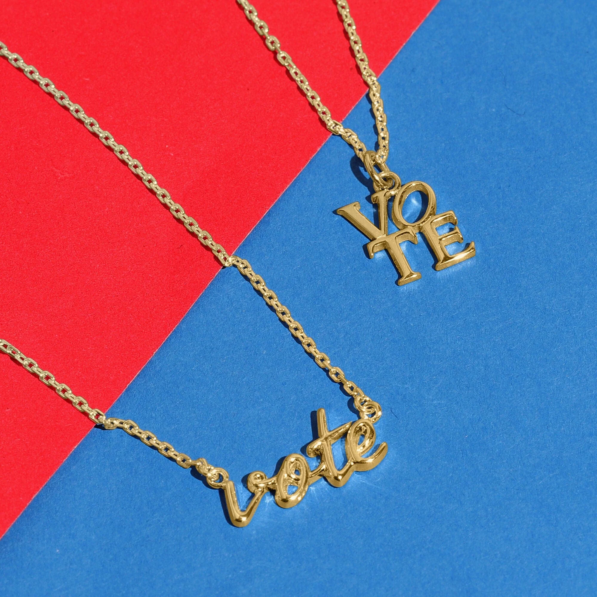 Vote Serif Font Necklace - Image 10