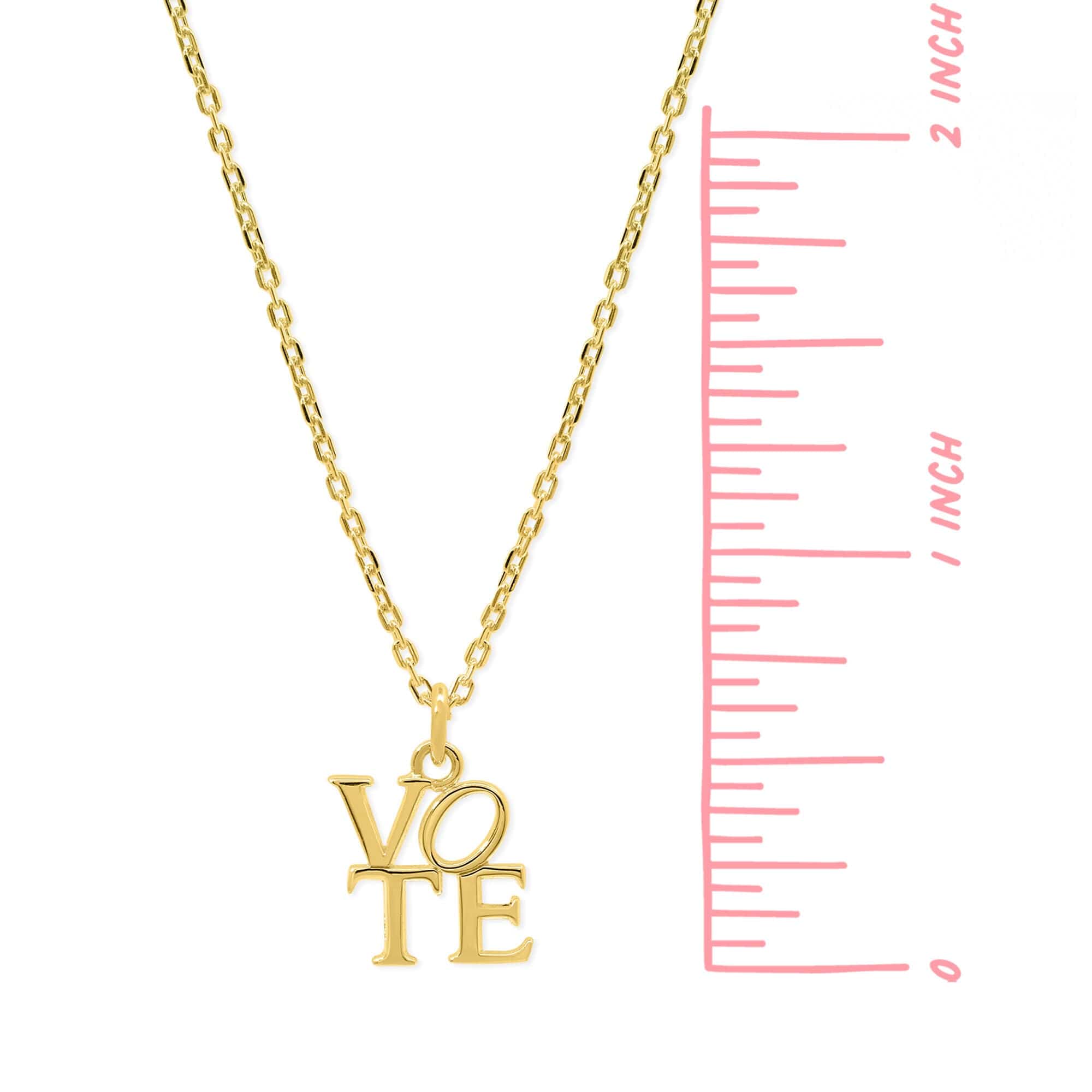 Vote Serif Font Necklace - Image 13