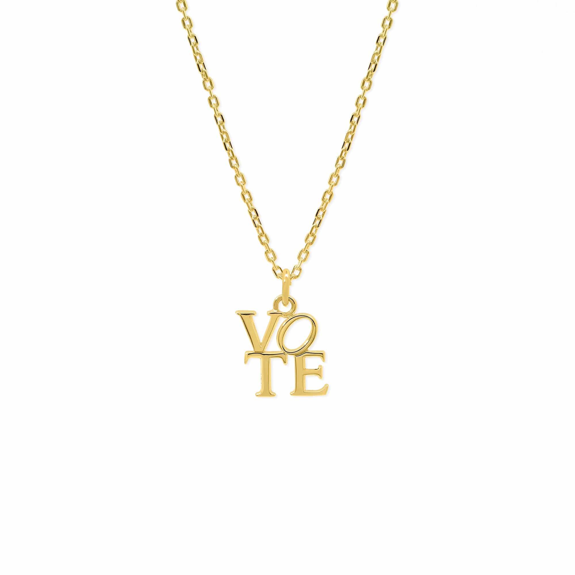 Vote Serif Font Necklace - Image 5