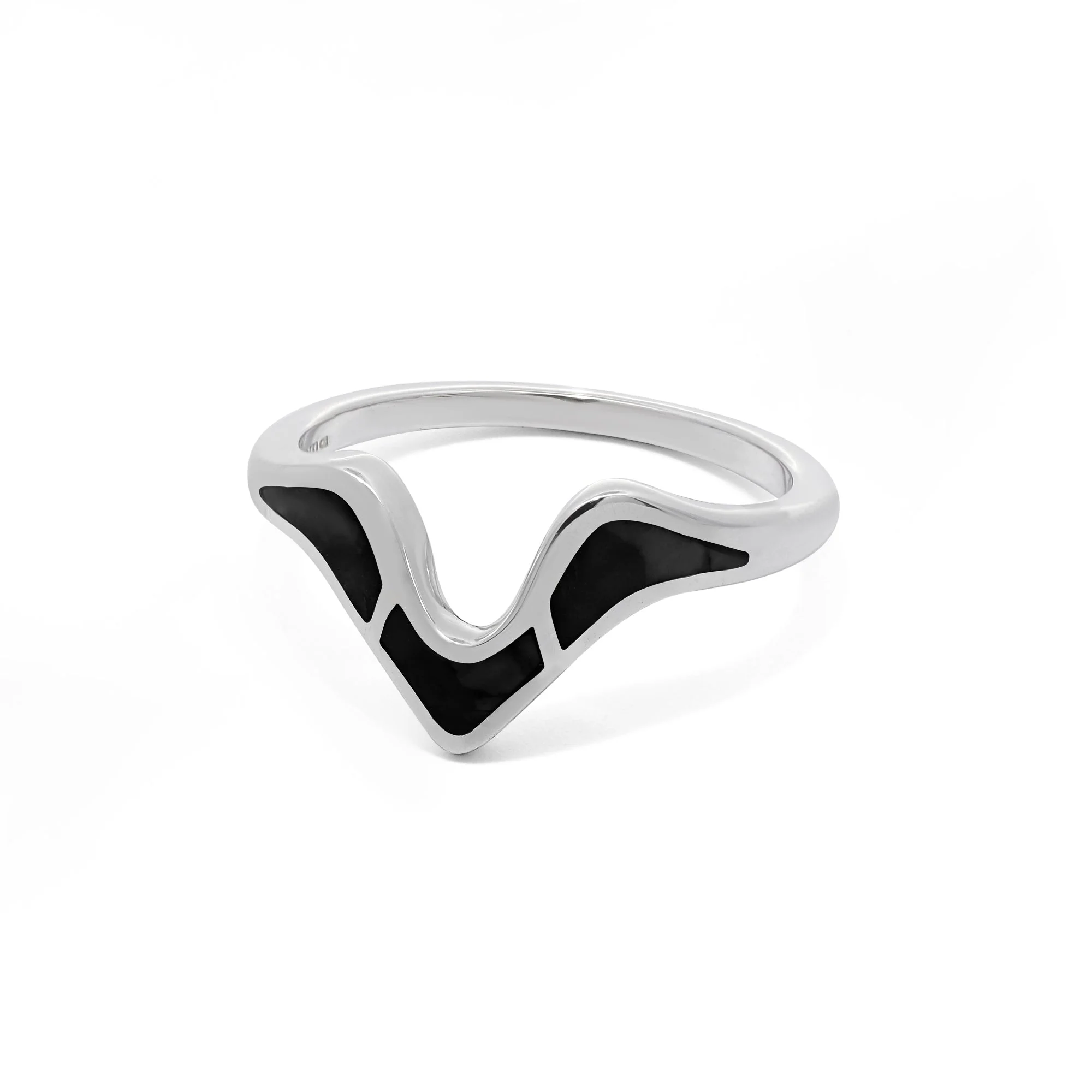 Wave Ring with Stone - Image 2