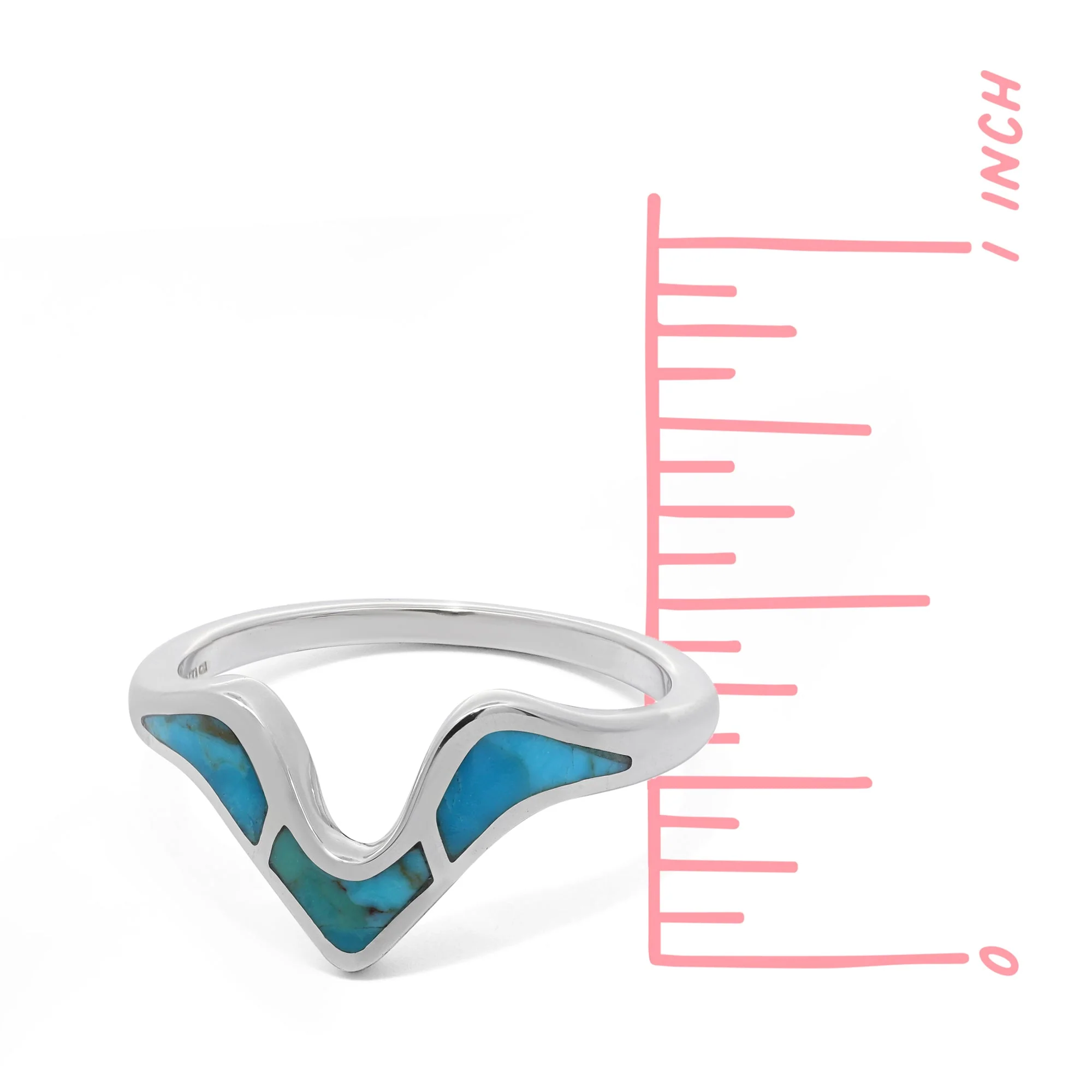 Wave Ring with Stone - Image 8