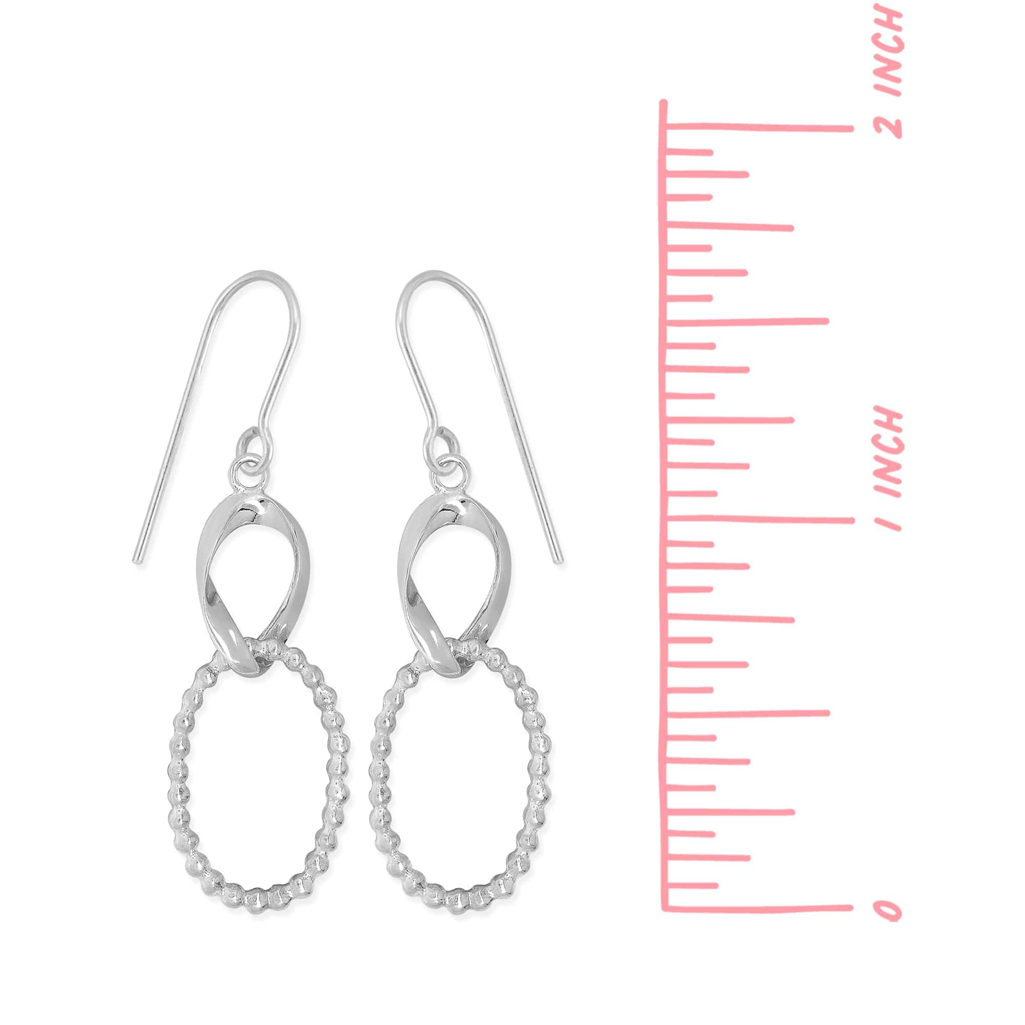 Wild Textured Organic Drop Earrings - Image 5