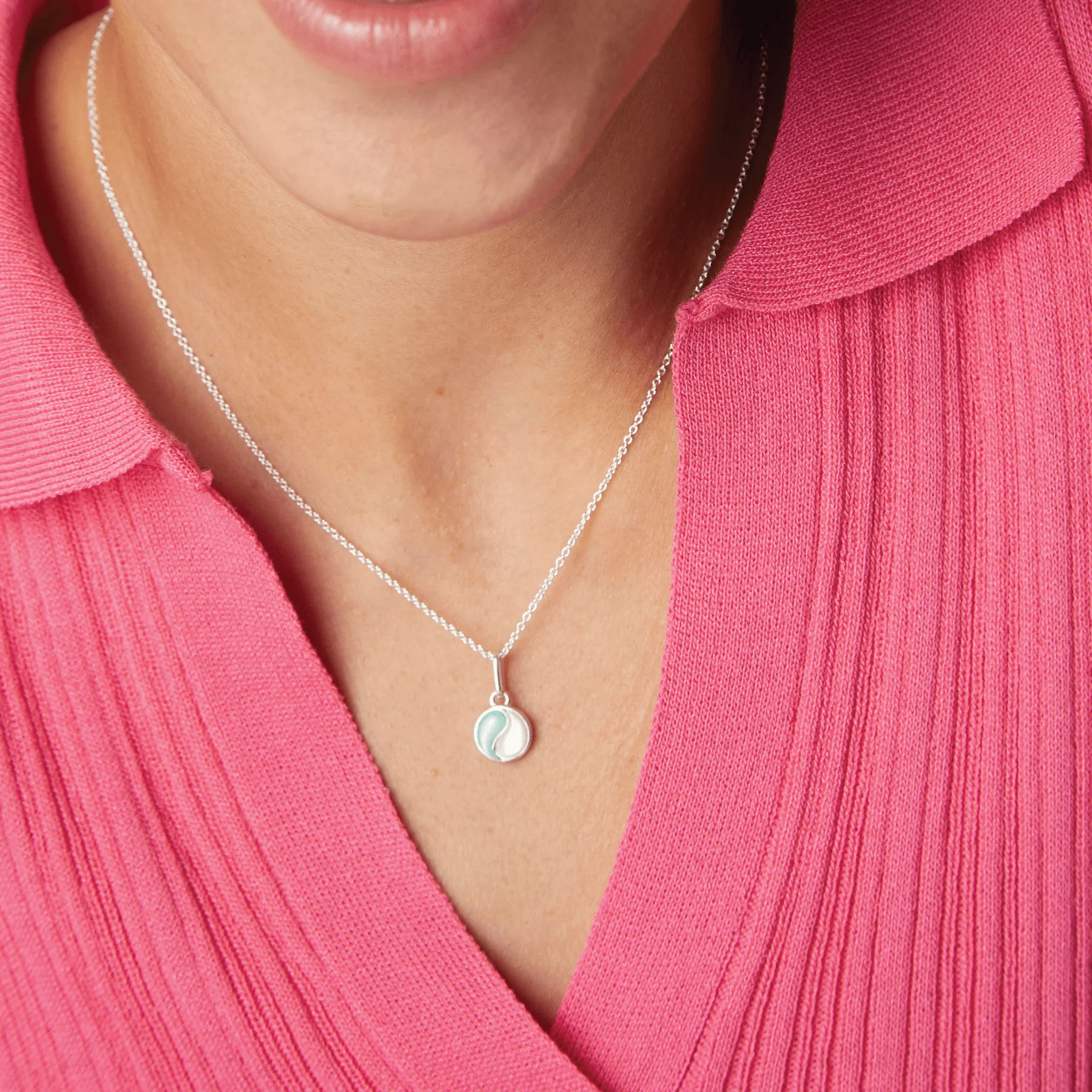 Yin Yang Energy Charm Necklace - Image 4